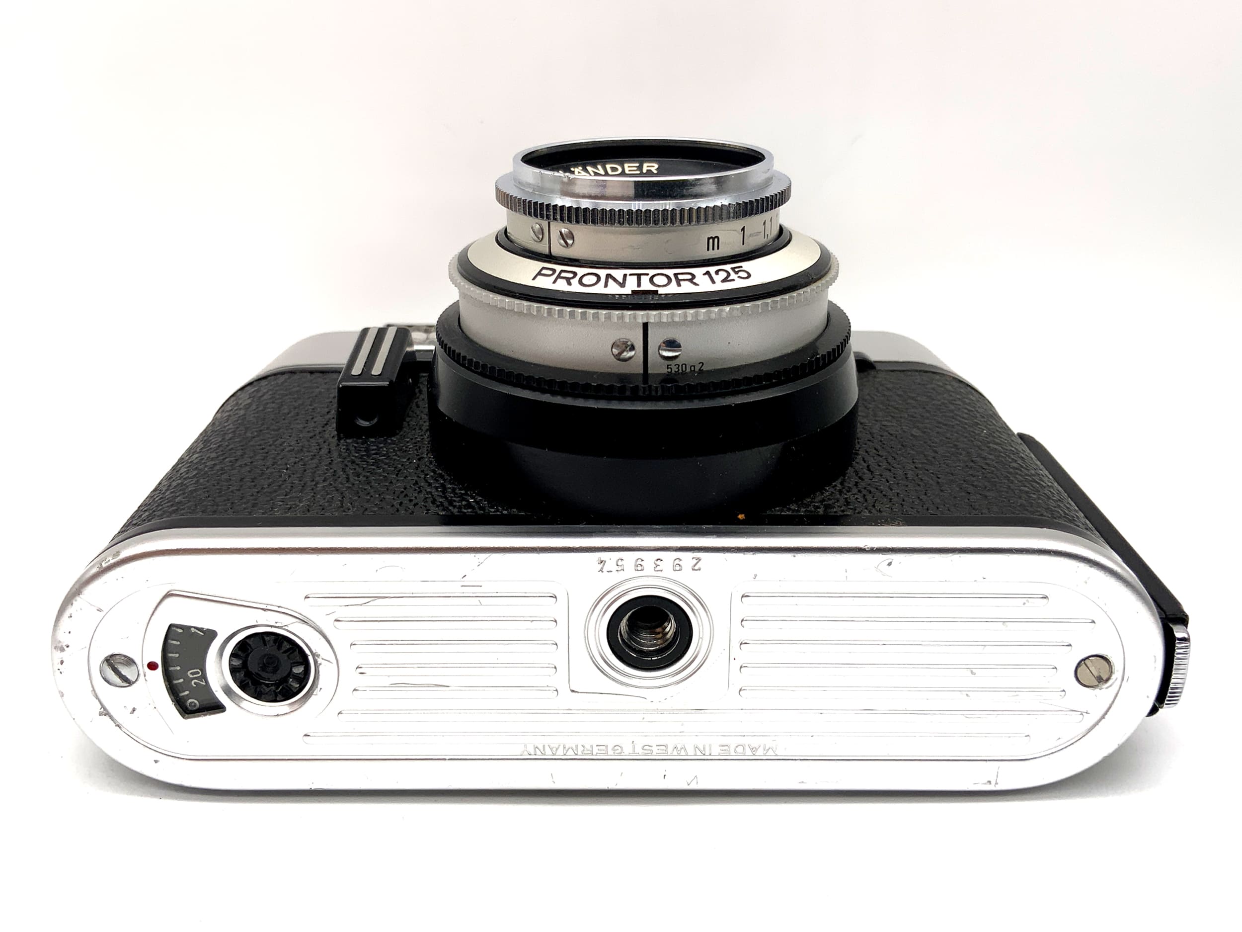 Caméra à viseur Voigtländer Vitoret D avec caméra analogique Lanthar 2.8/50 Prontor 125