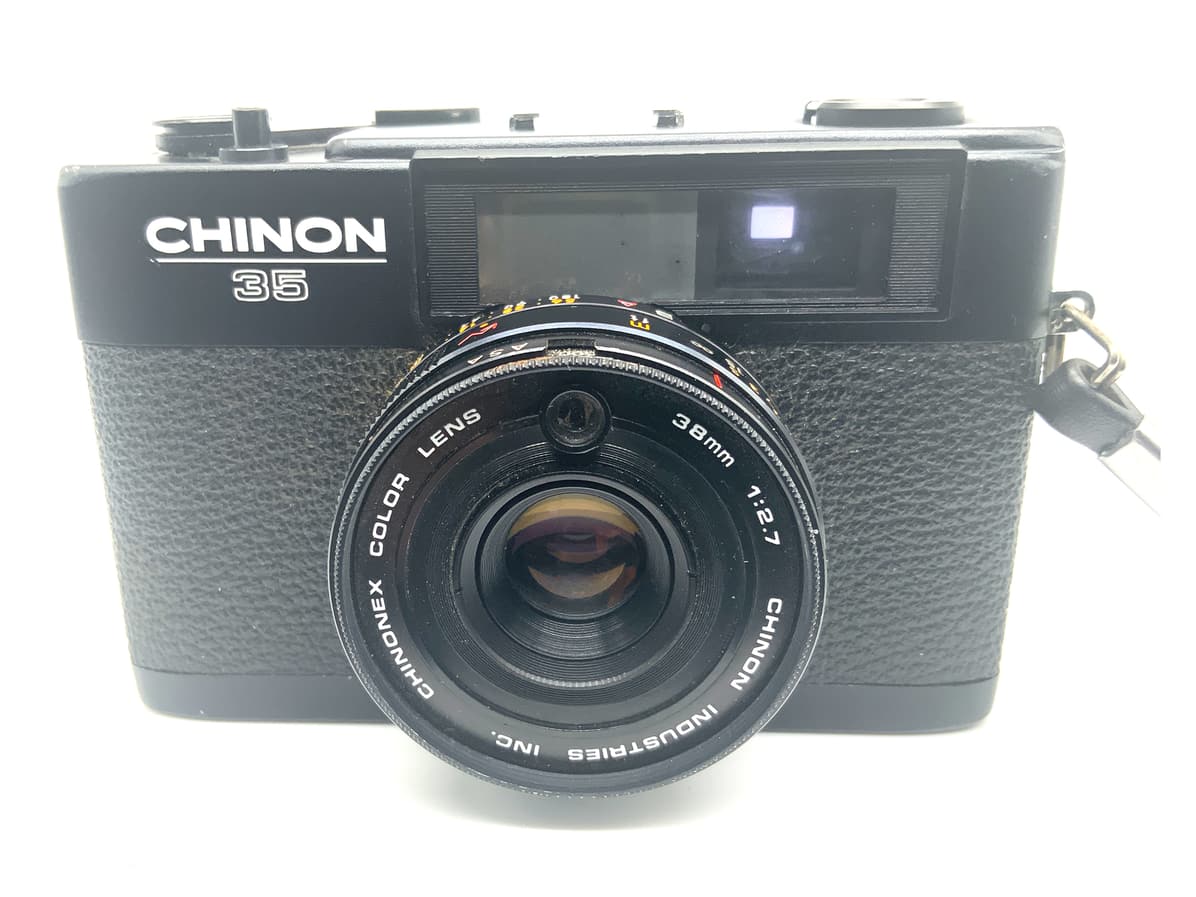 Chinon 35 Sucherkamera mit Chinonex Color 38mm 1:2.7 Kompaktkamera Analogkamera