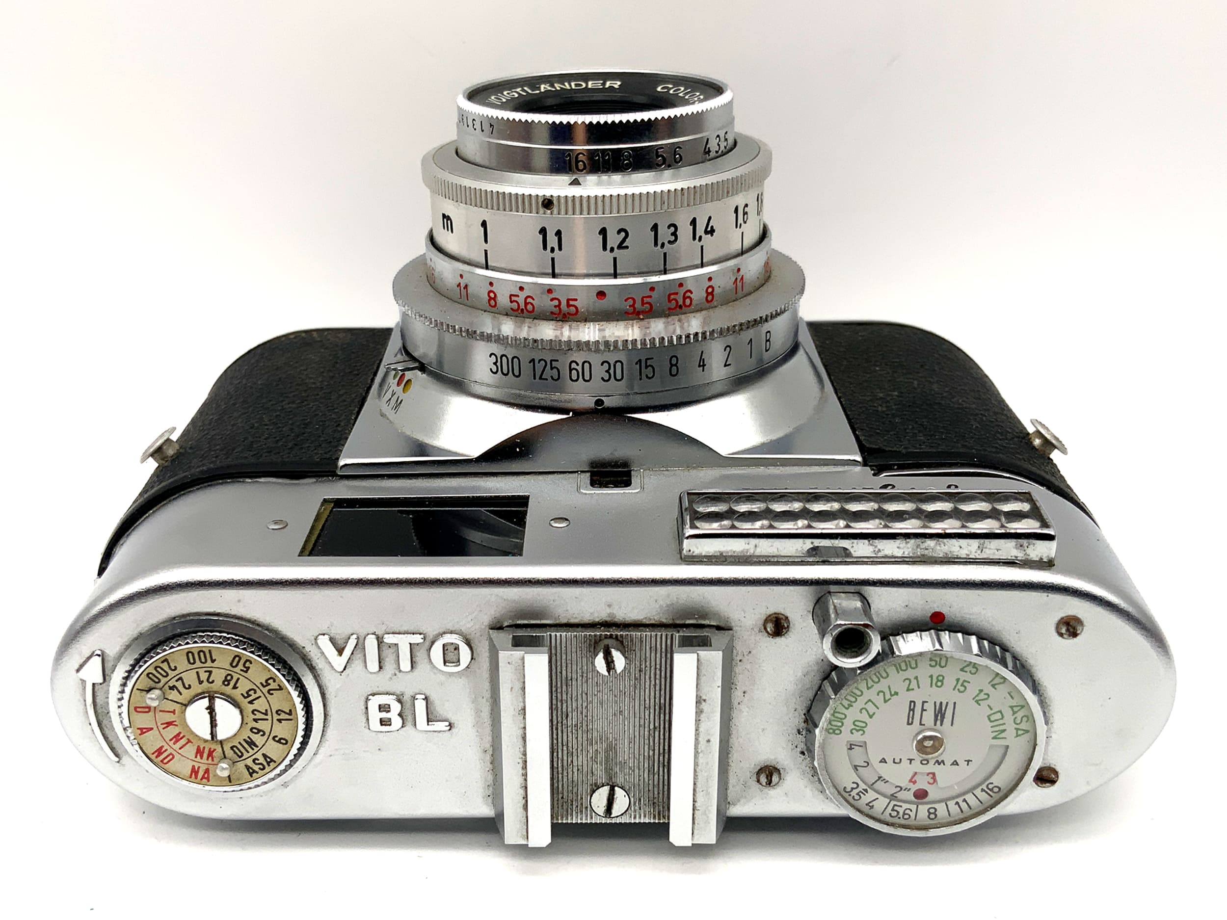 Appareil photo à viseur Voigtländer Vito BL avec Color-Skopar 1:3,5/50 Prontor-SVS
