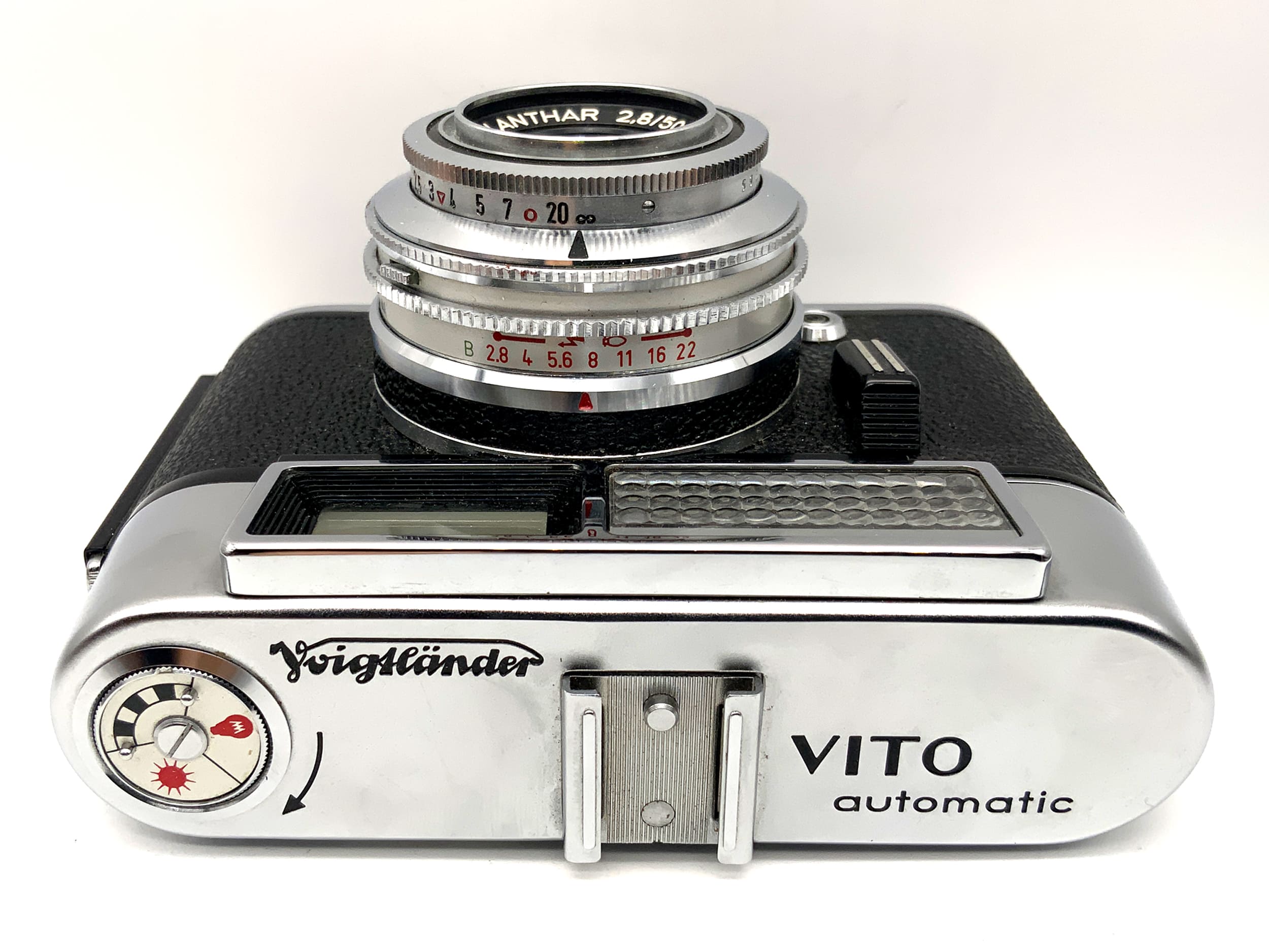 Appareil photo à viseur automatique Voigtländer Vito avec objectif Lanthar 2,8/50 Prontor-Lux