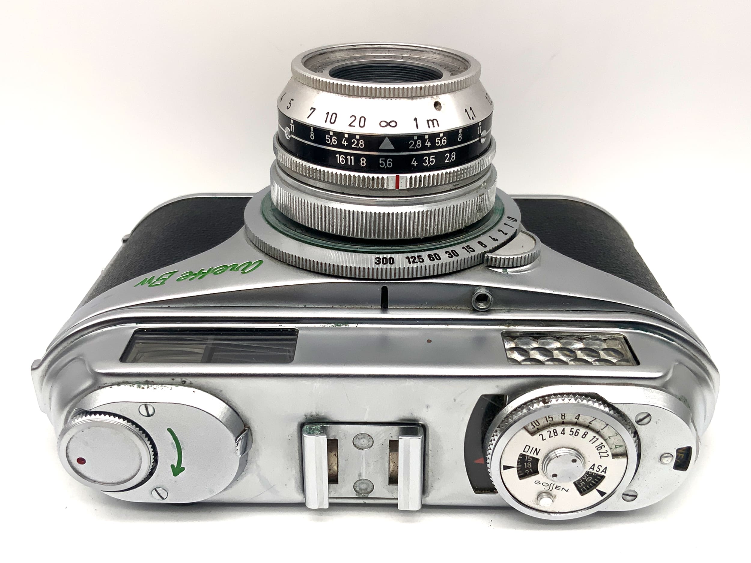 AkA Arette BW viewfinder camera with Color-Isconar 1:2.8/50 Prontor-SVS analog camera