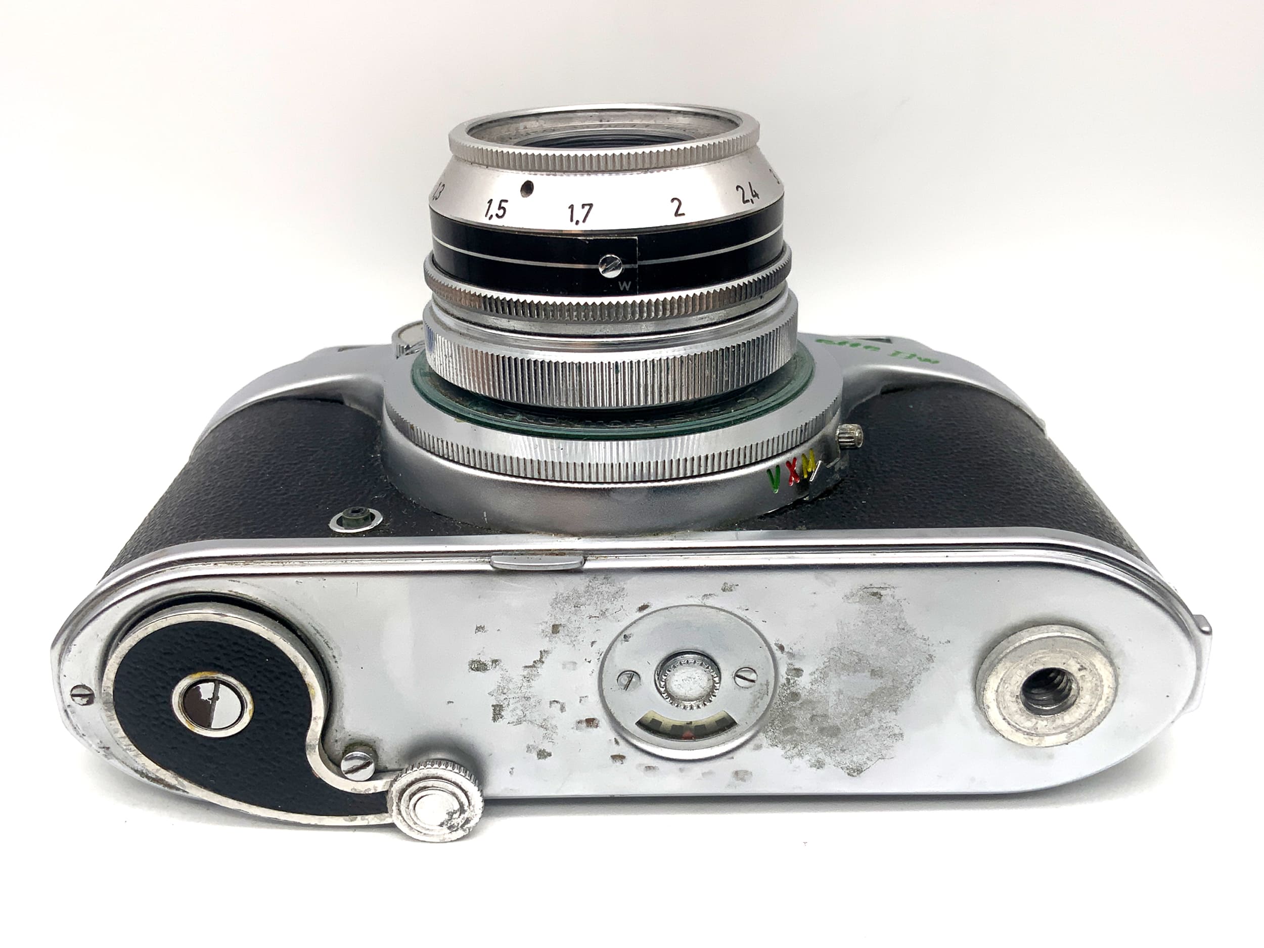 AkA Arette BW viewfinder camera with Color-Isconar 1:2.8/50 Prontor-SVS analog camera