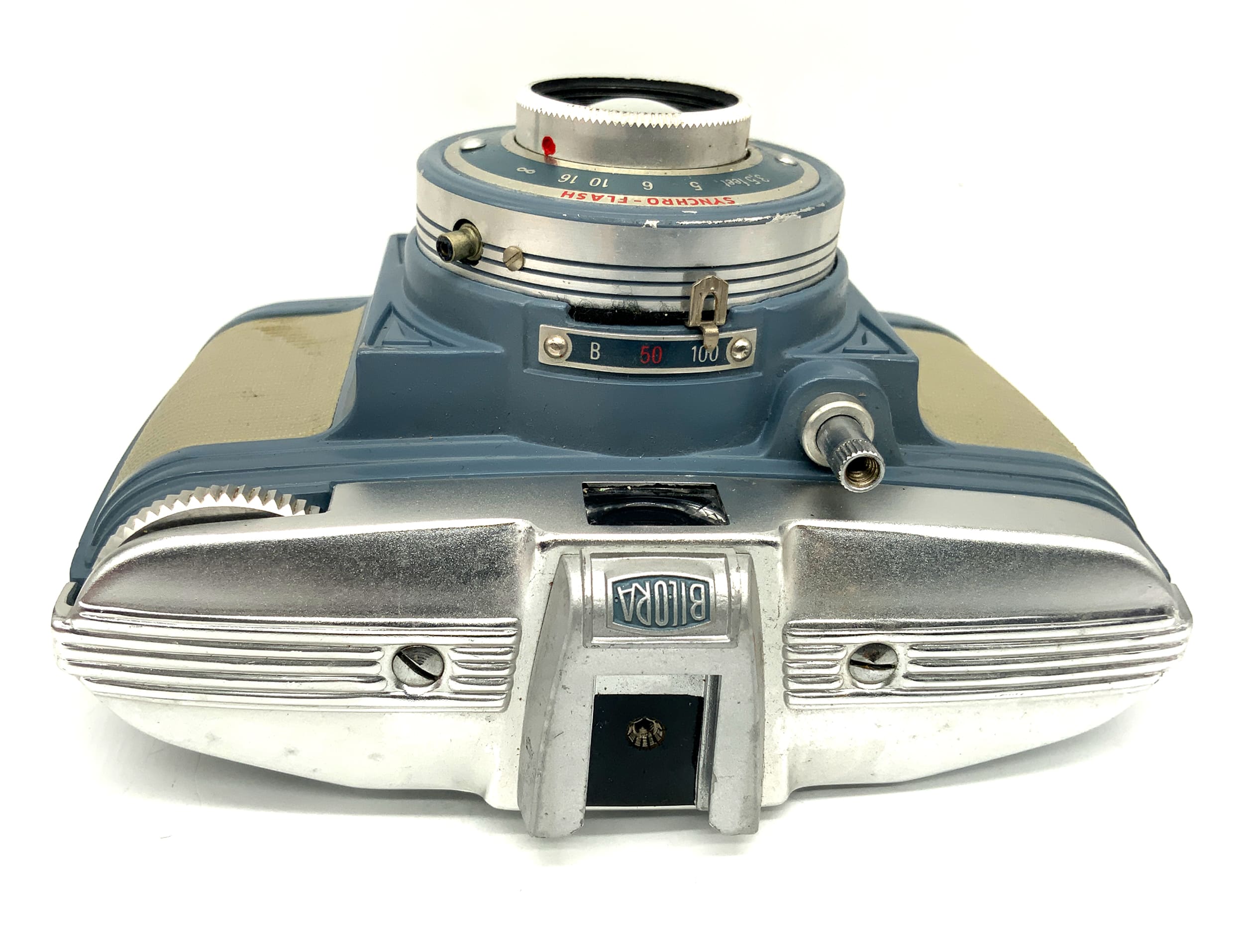 Bilora Bella Sucherkamera mit Achromat 1:8 Synchro-Flash Analogkamera