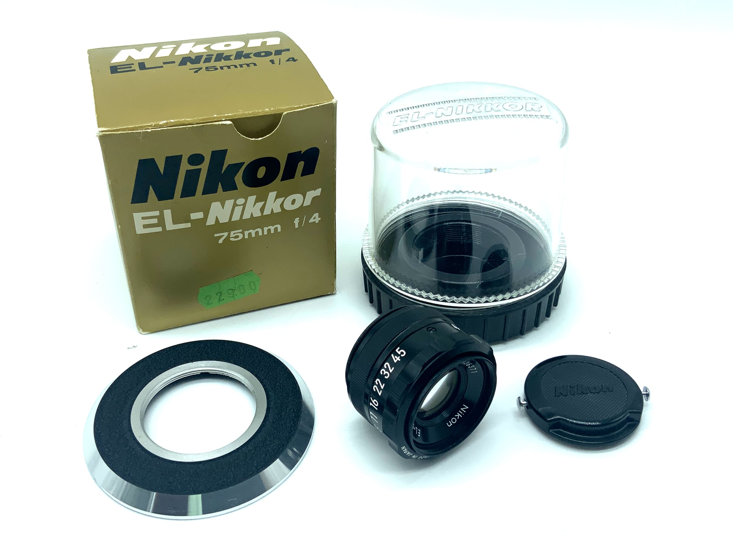 Nikon EL-Nikkor 75mm 1:4 Vergrößerungsobjektiv Enlarging lens (M39)