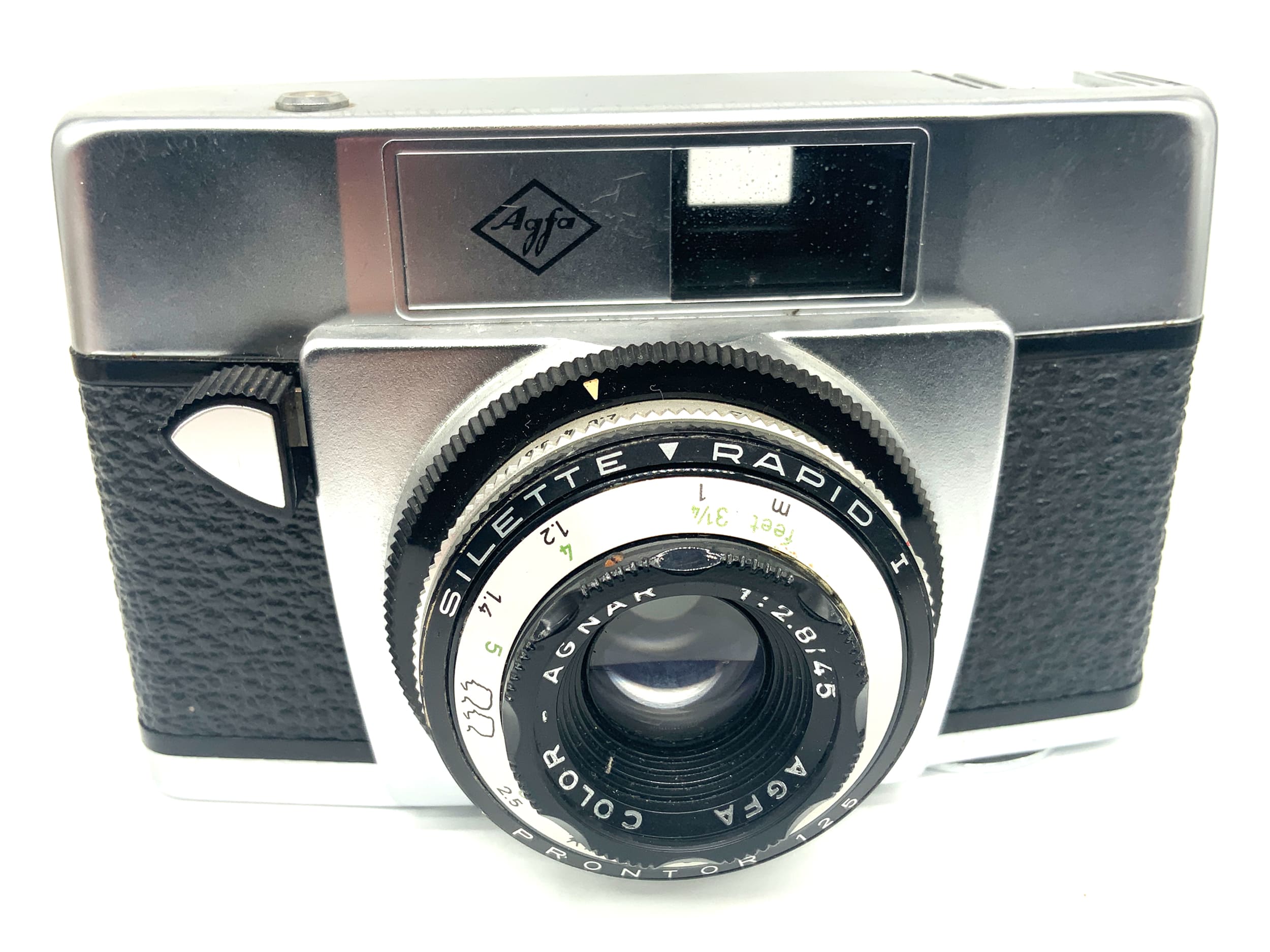 Agfa Silette-Rapid I Sucherkamera mit Color-Agnar 45mm 1:2.8 Prontor 125