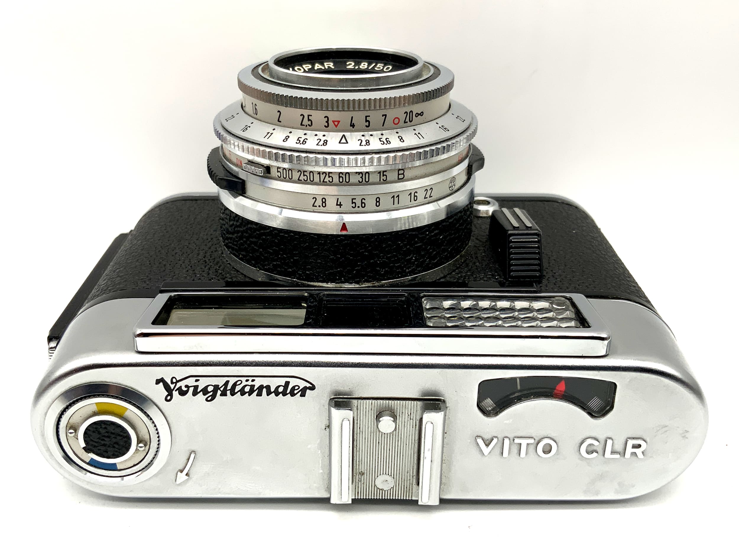 Appareil photo à viseur Voigtländer Vito CLR avec Color-Skopar 2.8/50 Type 138/2 Pronto-LK