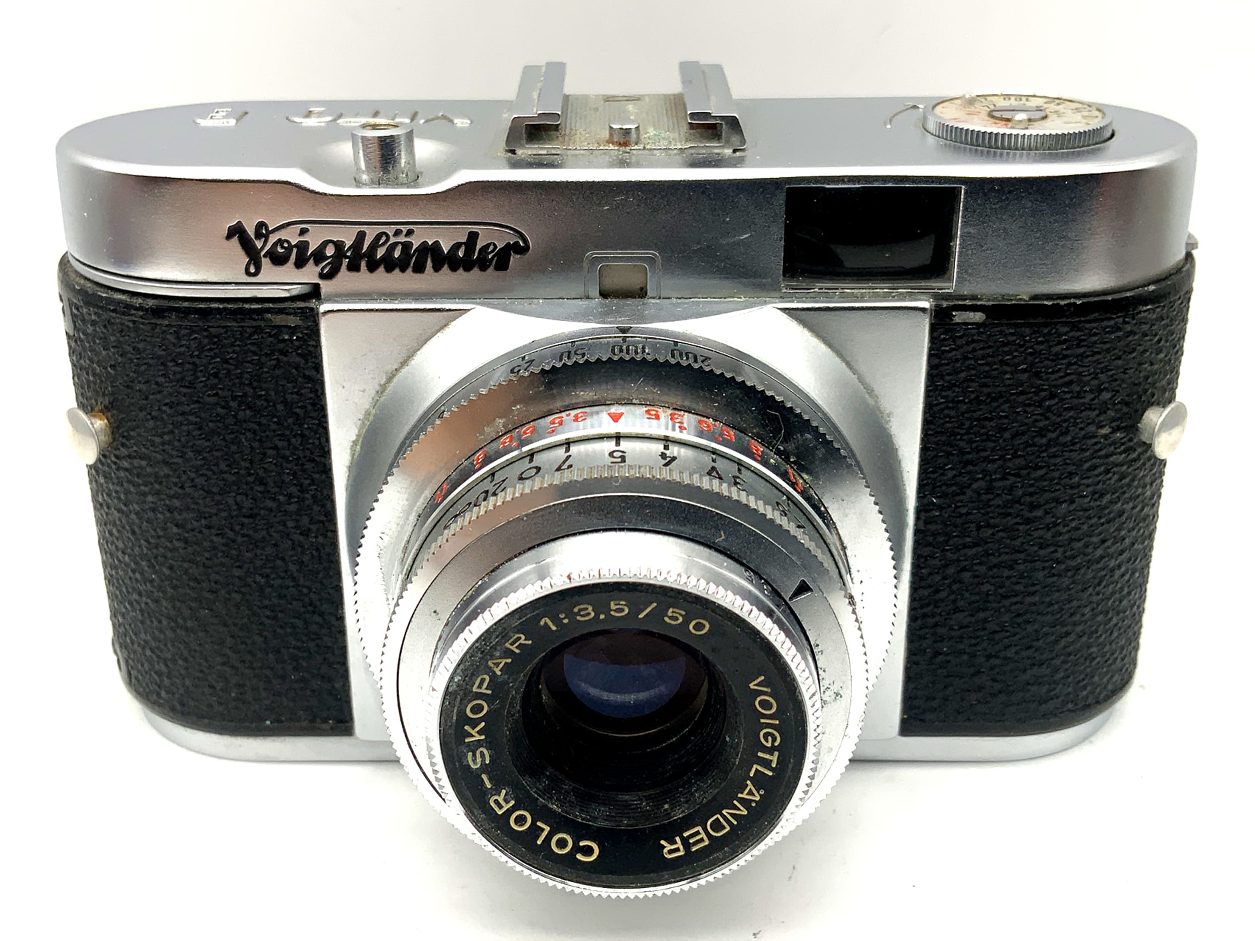 Voigtländer Vito B viewfinder camera with Color-Skopar 1:3.5/50 Pronto analog camera