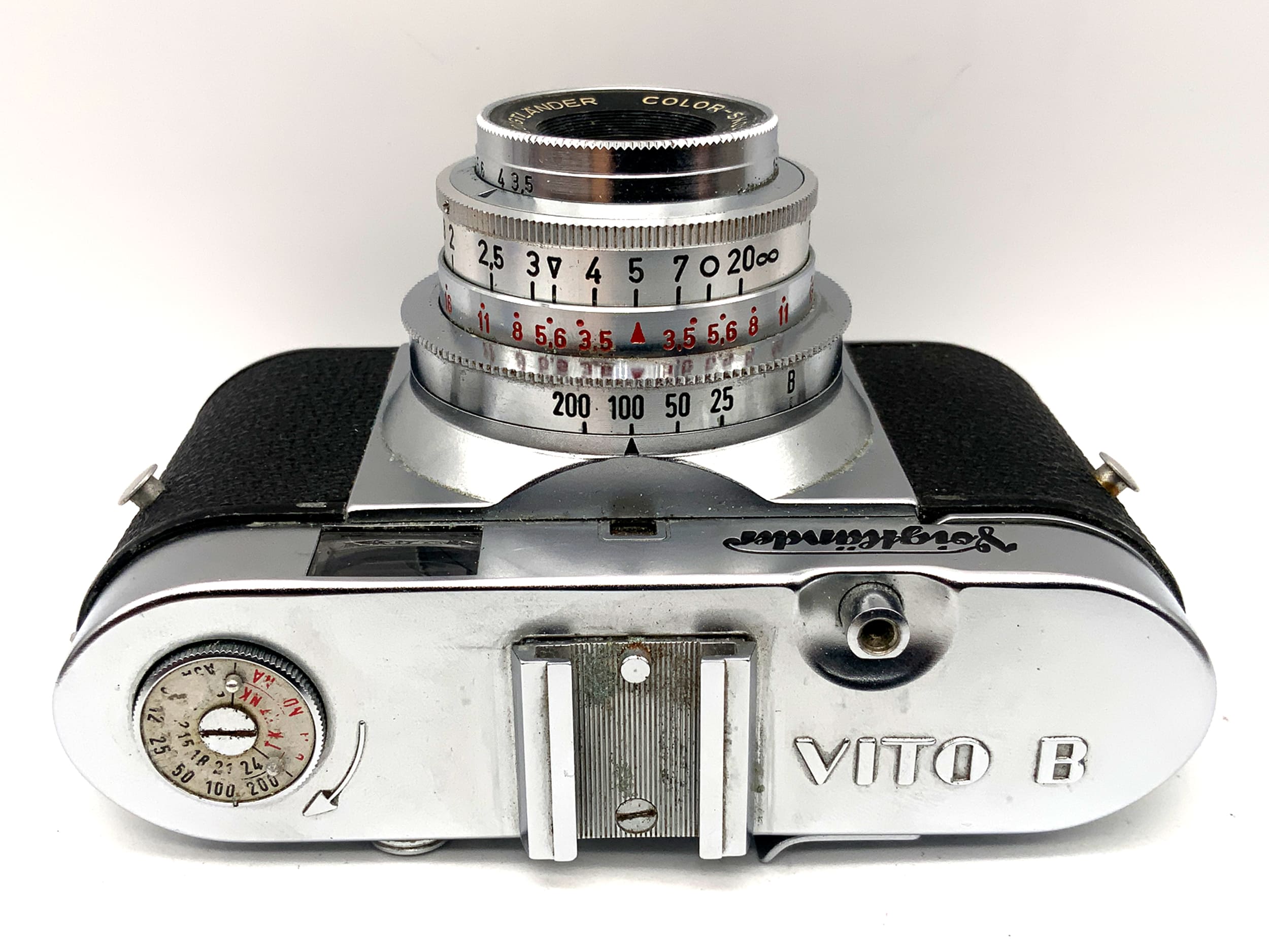 Caméra à viseur Voigtländer Vito B avec caméra analogique Color-Skopar 1:3,5/50 Pronto