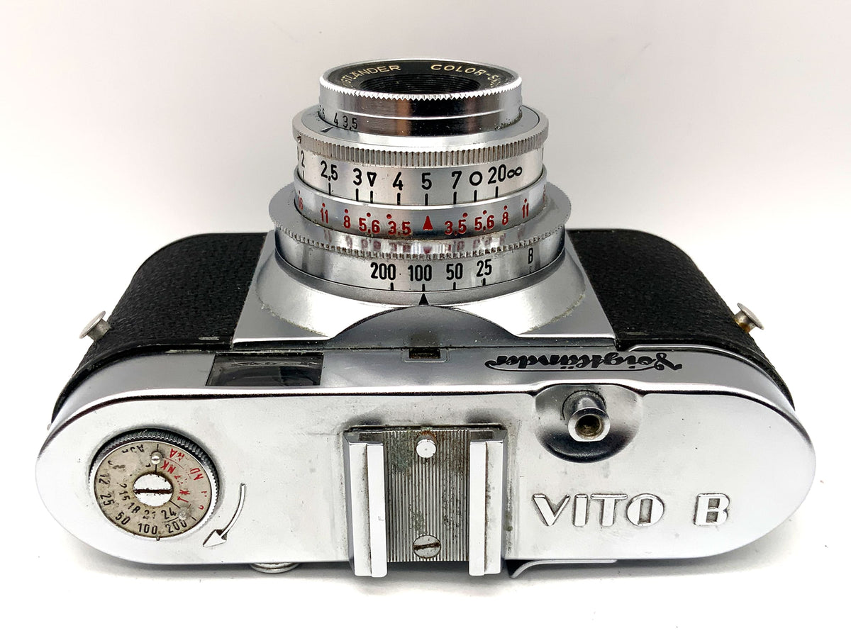 Voigtländer Vito B viewfinder camera with Color-Skopar 1:3.5/50 Pronto analog camera