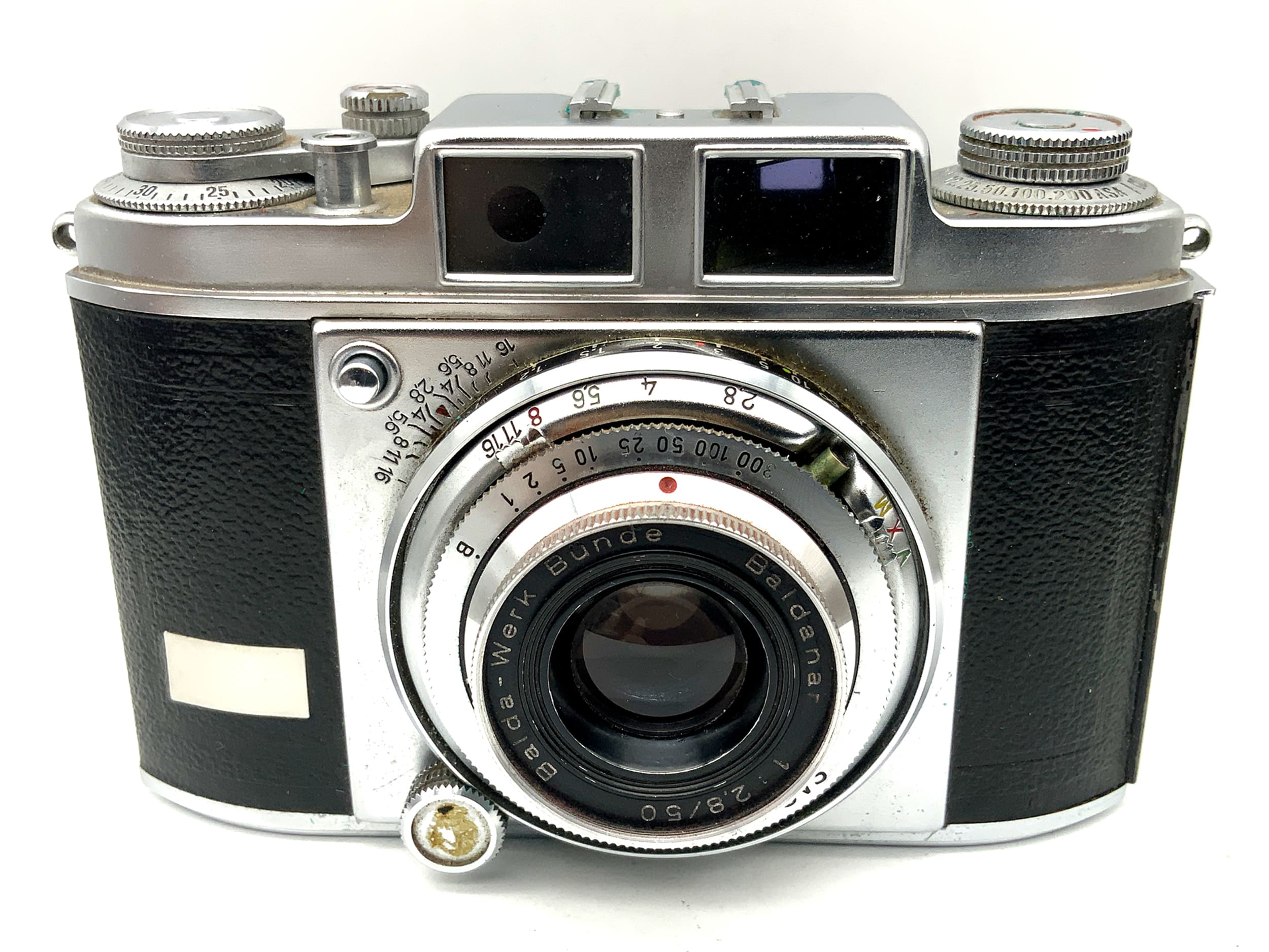 Balda Super Baldina viewfinder camera Baldanar 1:2.8/50 Prontor-SVS with spring tube