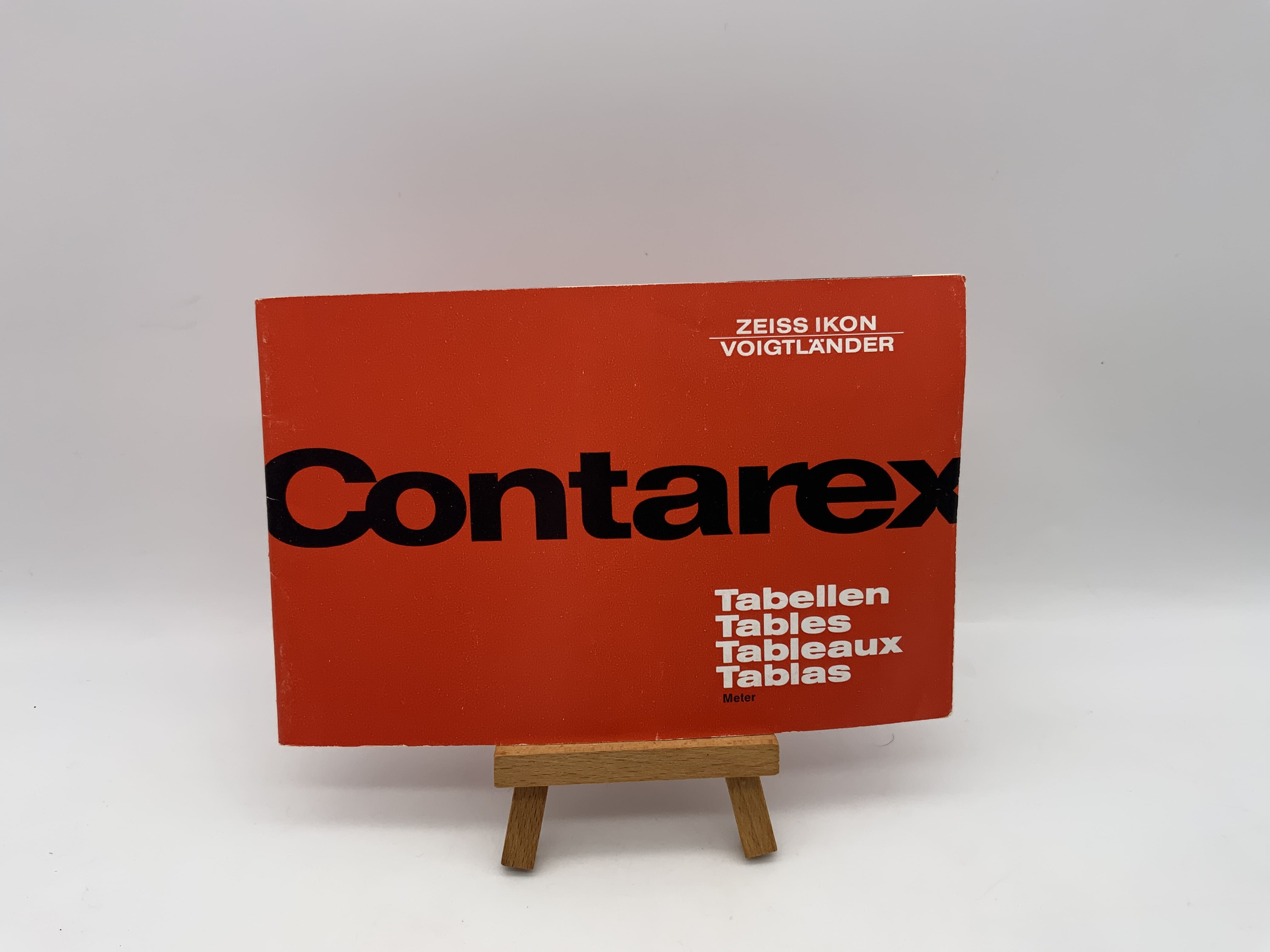 Manuel d'utilisation du multimètre de tables Zeiss Ikon Contarex (allemand)