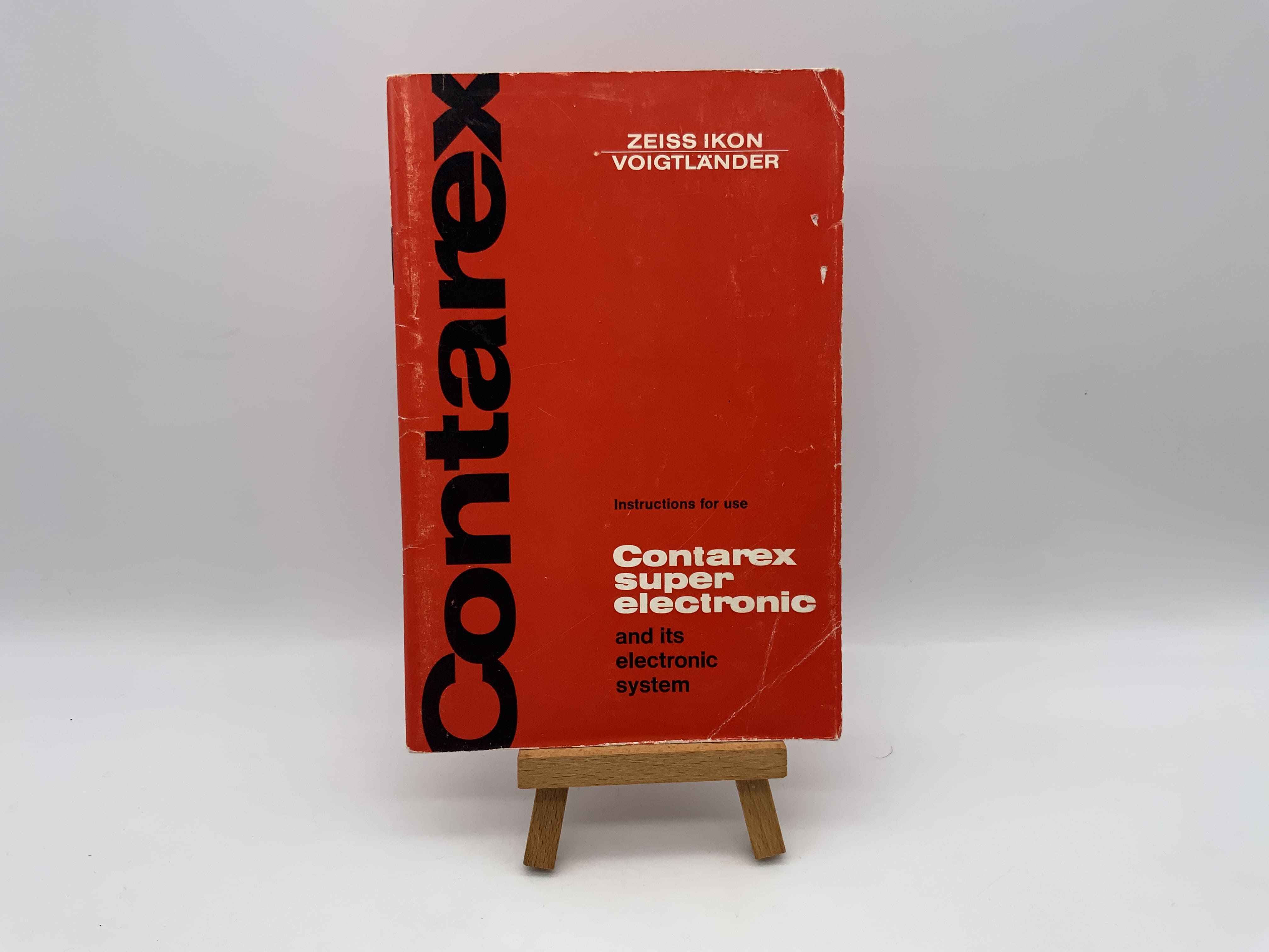 Manuel d'instructions du télémètre électronique Zeiss Ikon Contarex Super (anglais)