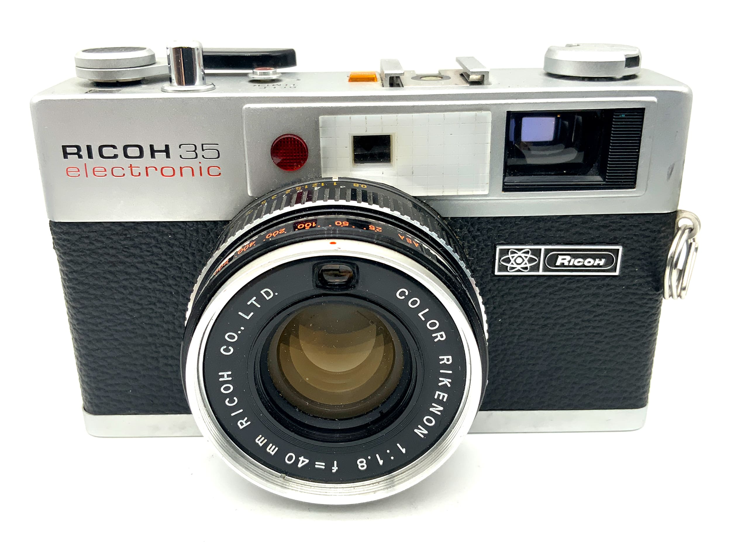 Ricoh 35 electronic viewfinder camera with Color Rikenon 1:1.8/40mm analog camera