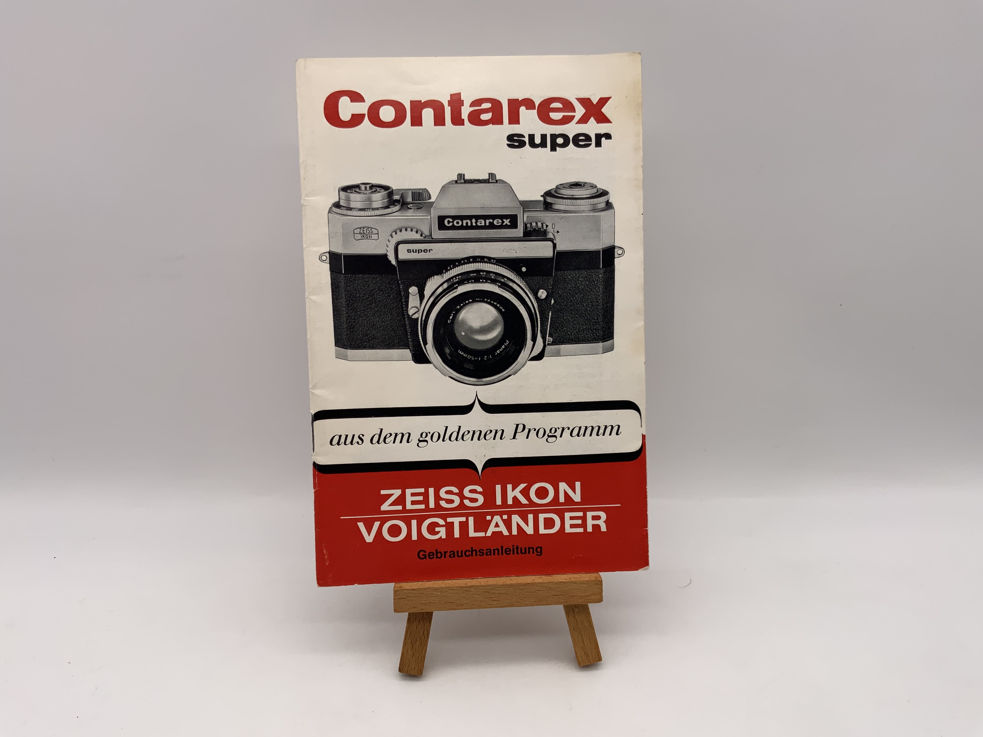 Zeiss Ikon Contarex Super du programme Golden - Mode d'emploi (allemand)