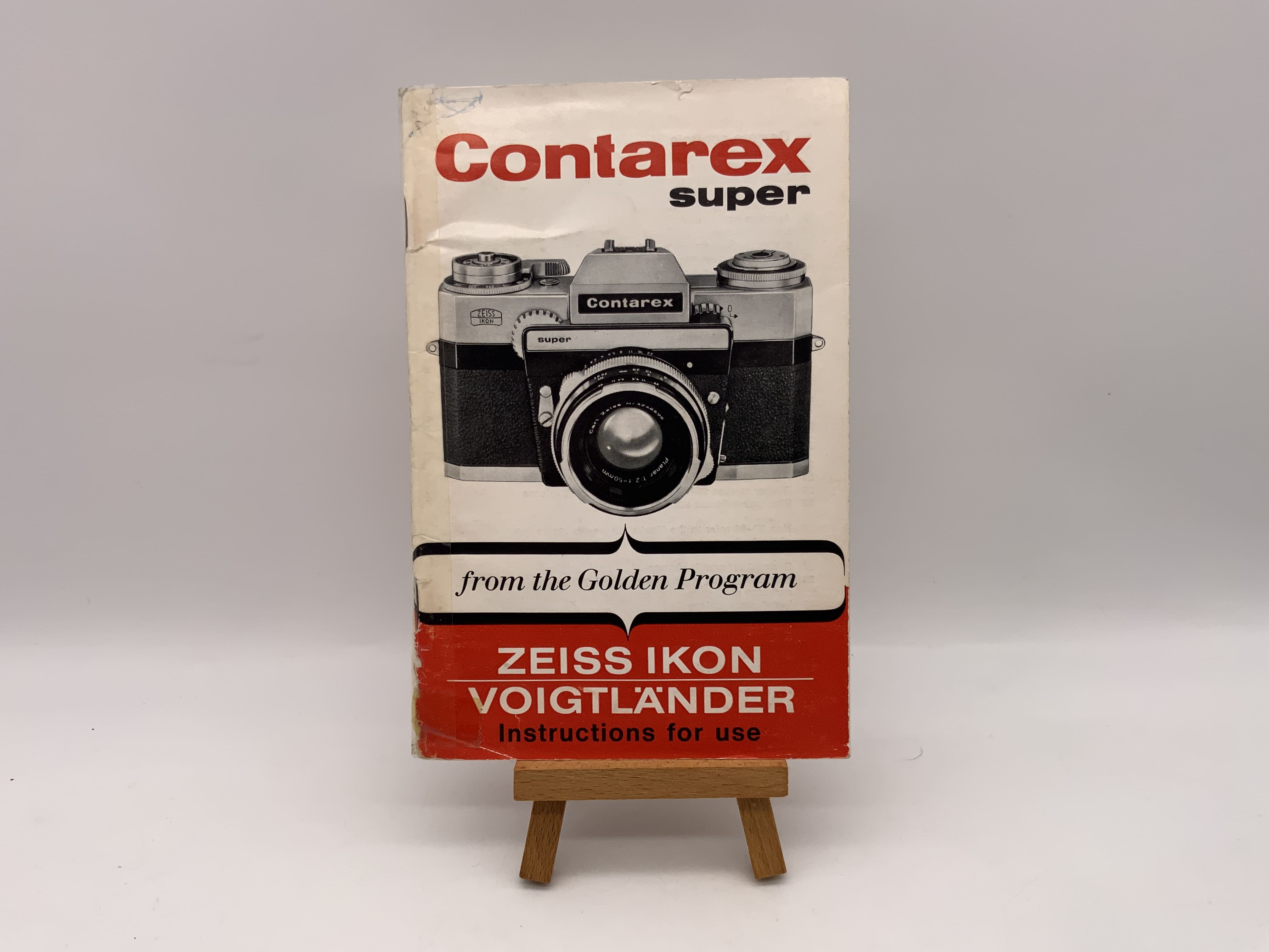 Zeiss Ikon Contarex Super du programme Golden - Mode d'emploi (allemand)