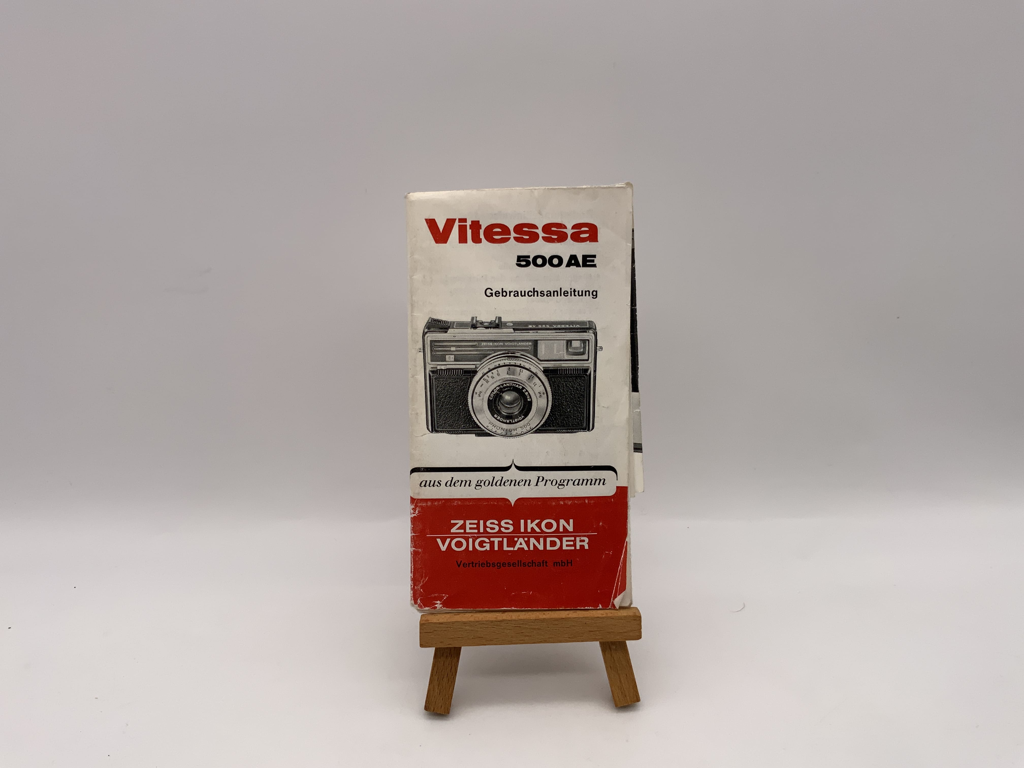 Zeiss Ikon Vitessa 500 AE from the Golden Program Operating Instructions German