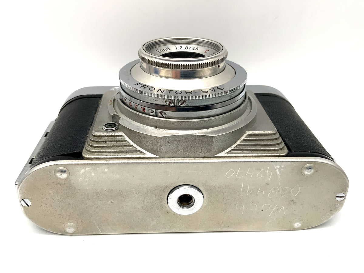 Appareil photo à visée directe Wirgin Edixa IL avec objectif rouge Ennit 1:2.8/45 C Prontor-SVS