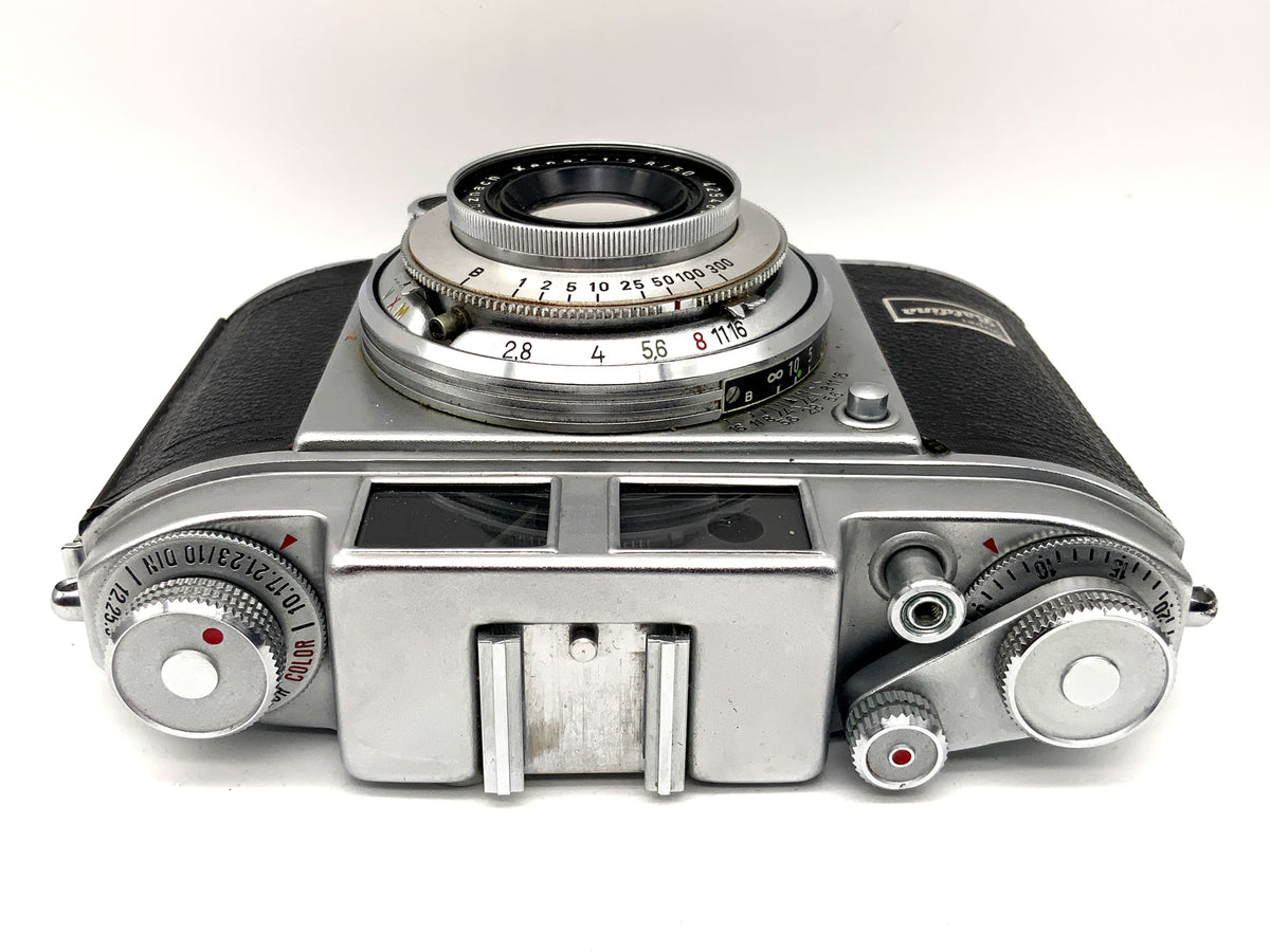Balda Super Baldina viewfinder camera with Xenar 1:2.8/50 Prontor-SVS lens with spring tube