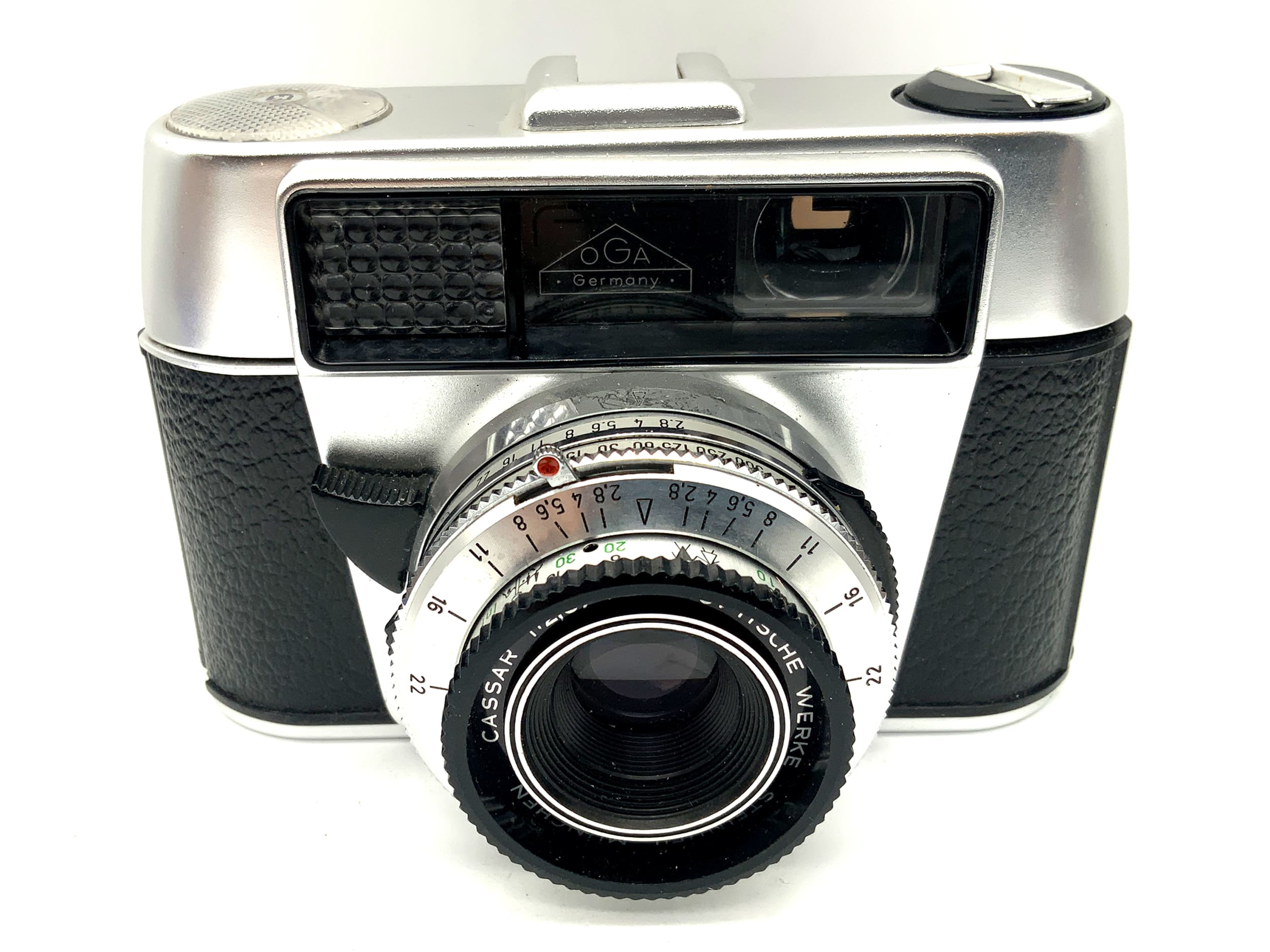 OGA Obergassner Munich viewfinder camera Steinheil Cassar 1:2.8/45 Prontor 500 LK