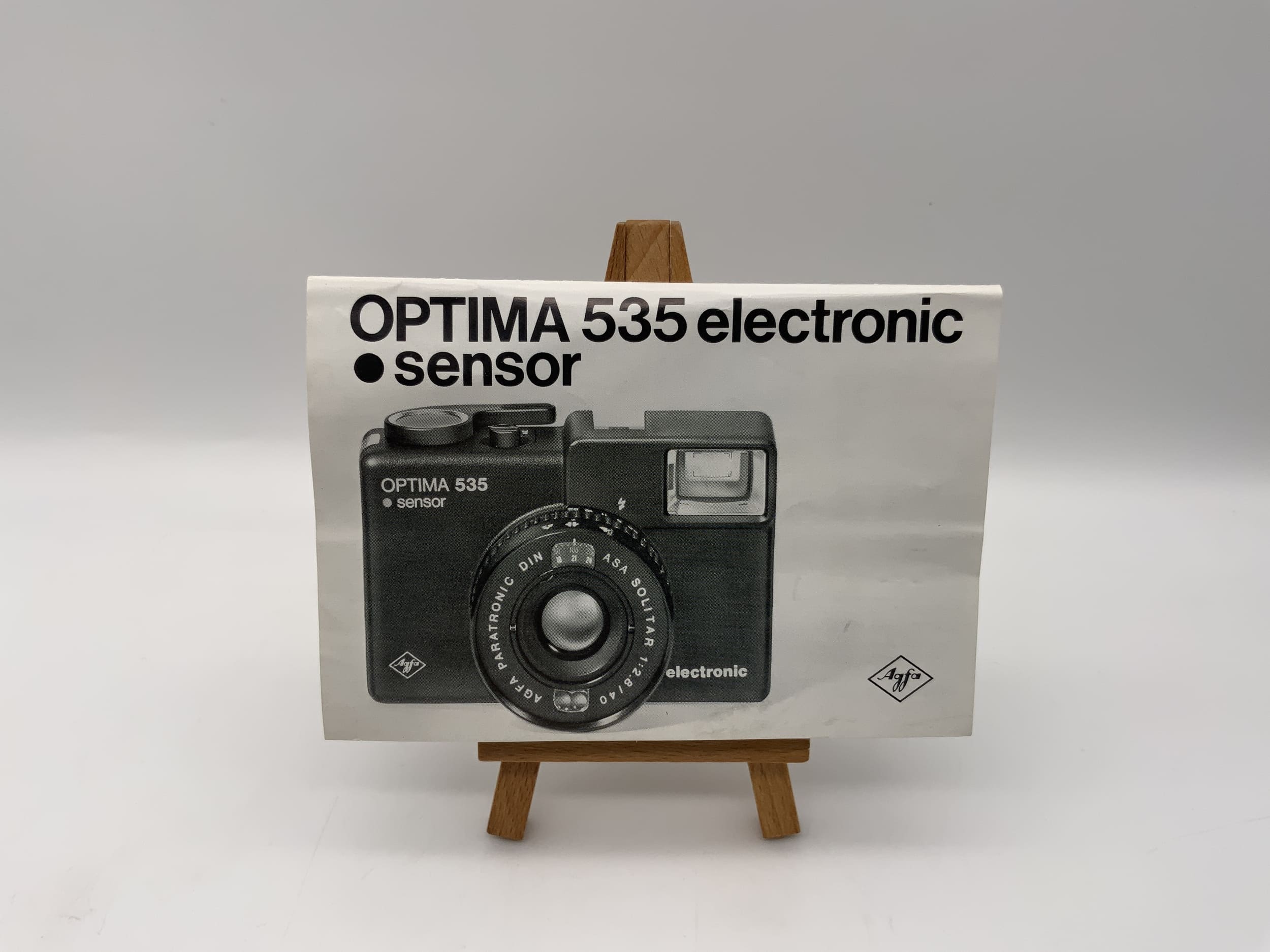 Instructions d'utilisation du capteur électronique Agfa Optima 535 (allemand)