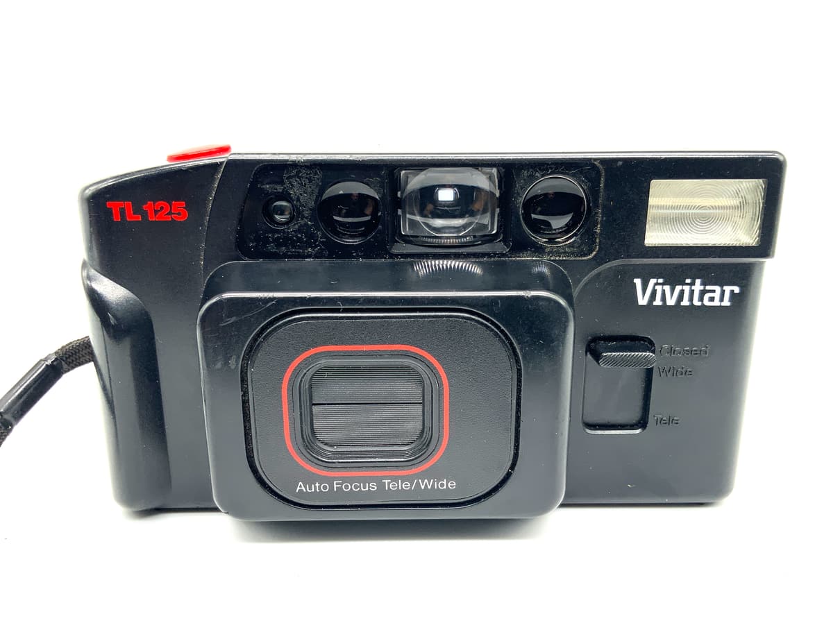 Vivitar TL 125 Point&Shoot mit Auto Focus Tele/Wide Kompaktkamera Analogkamera