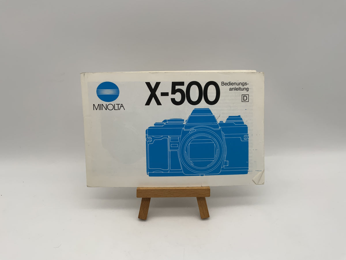 Manuel d'utilisation du Minolta X-500 (allemand)