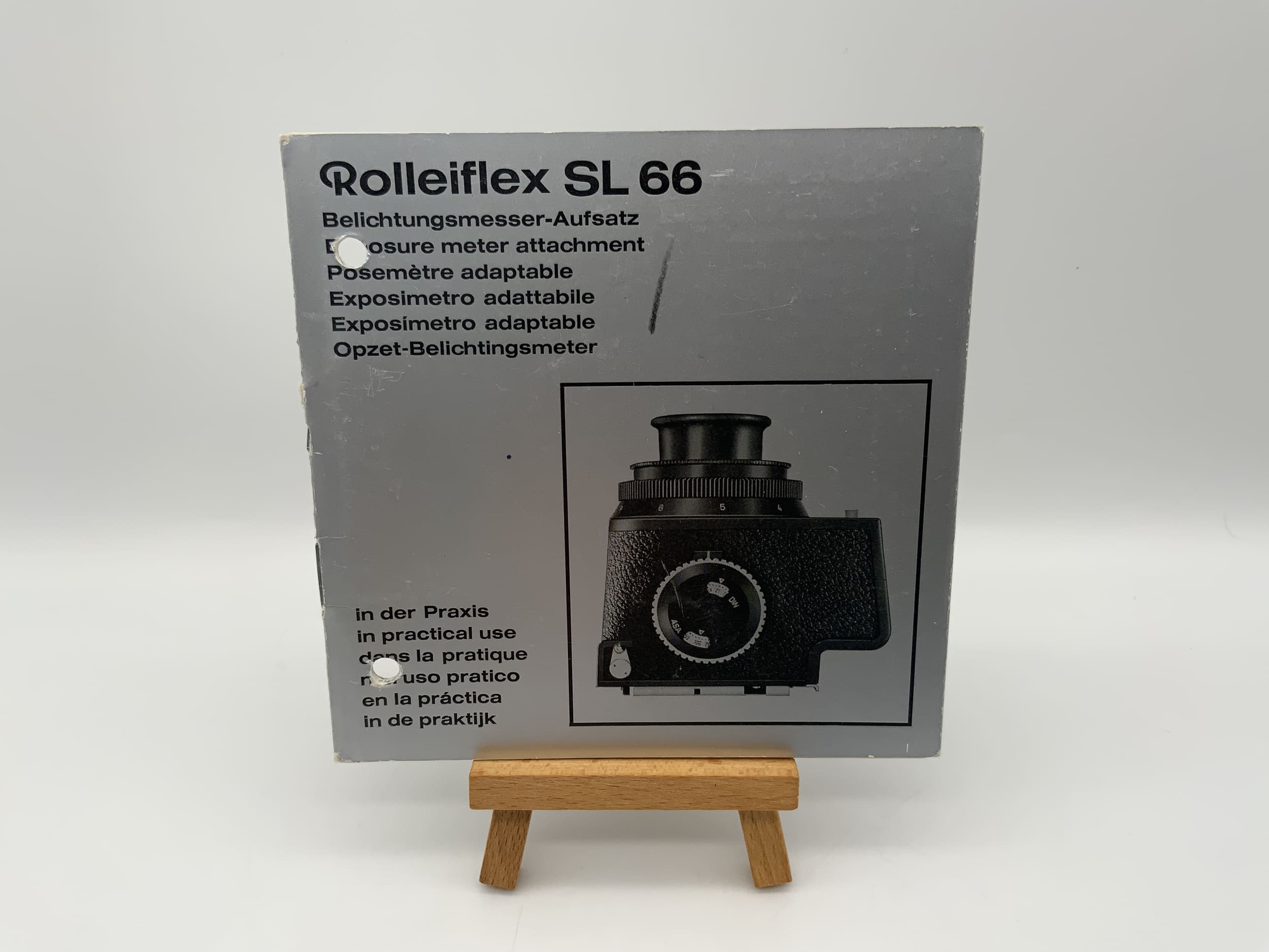 Manuel d'utilisation de l'accessoire posemètre Rolleiflex SL66 (allemand)