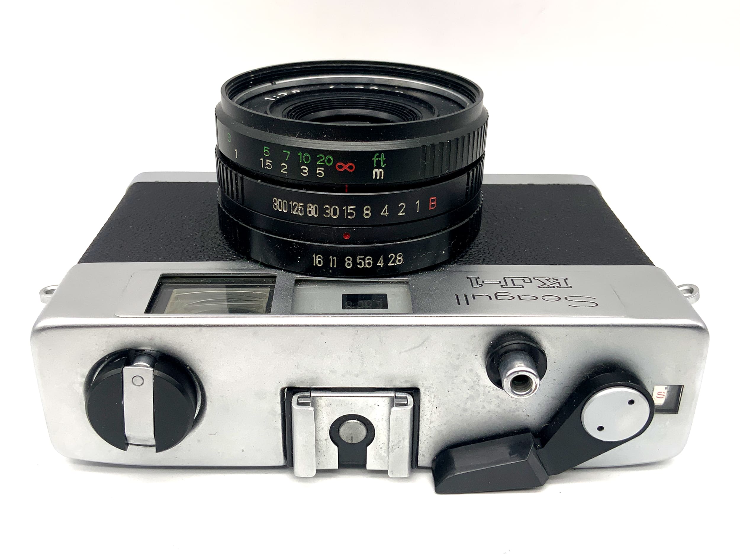 Seagull KJ-1 rangefinder camera with Haiou-45 1:2.8/38mm lens and case (analog camera)
