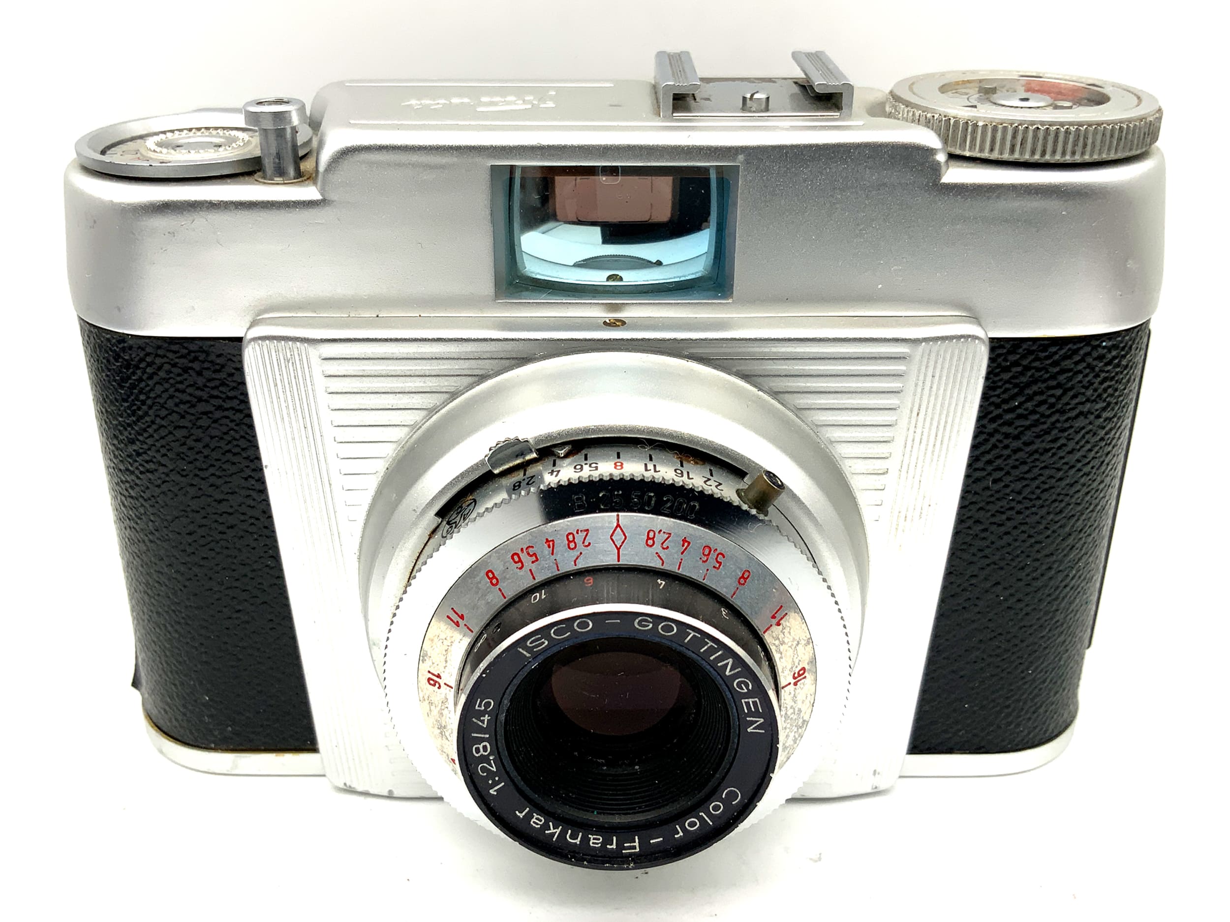 Franka viewfinder camera with Color-Frankar 1:2.8/45 Vario compact camera analogue camera