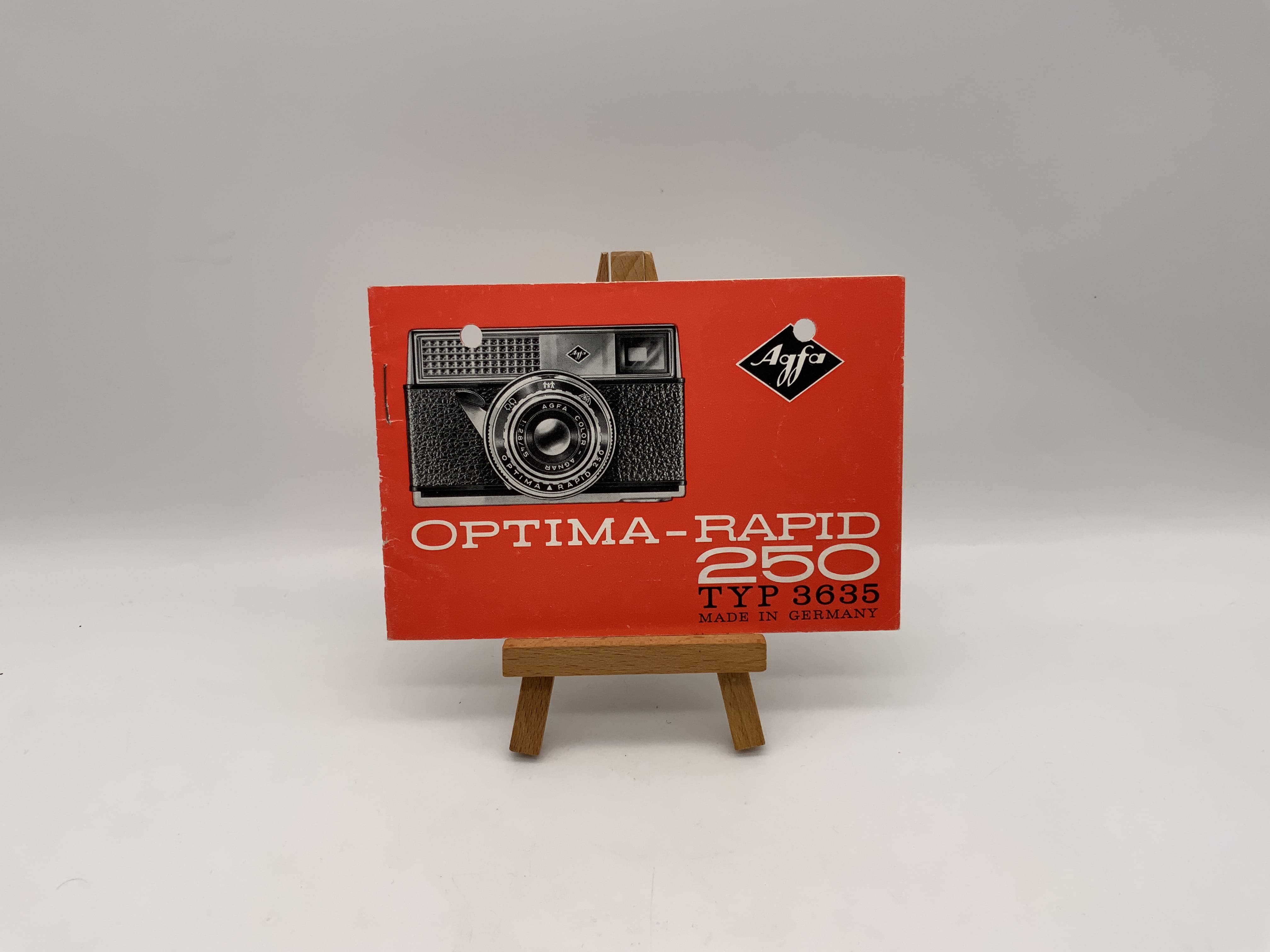 Mode d'emploi Agfa Optima Rapid 250 Type 3635 (allemand)
