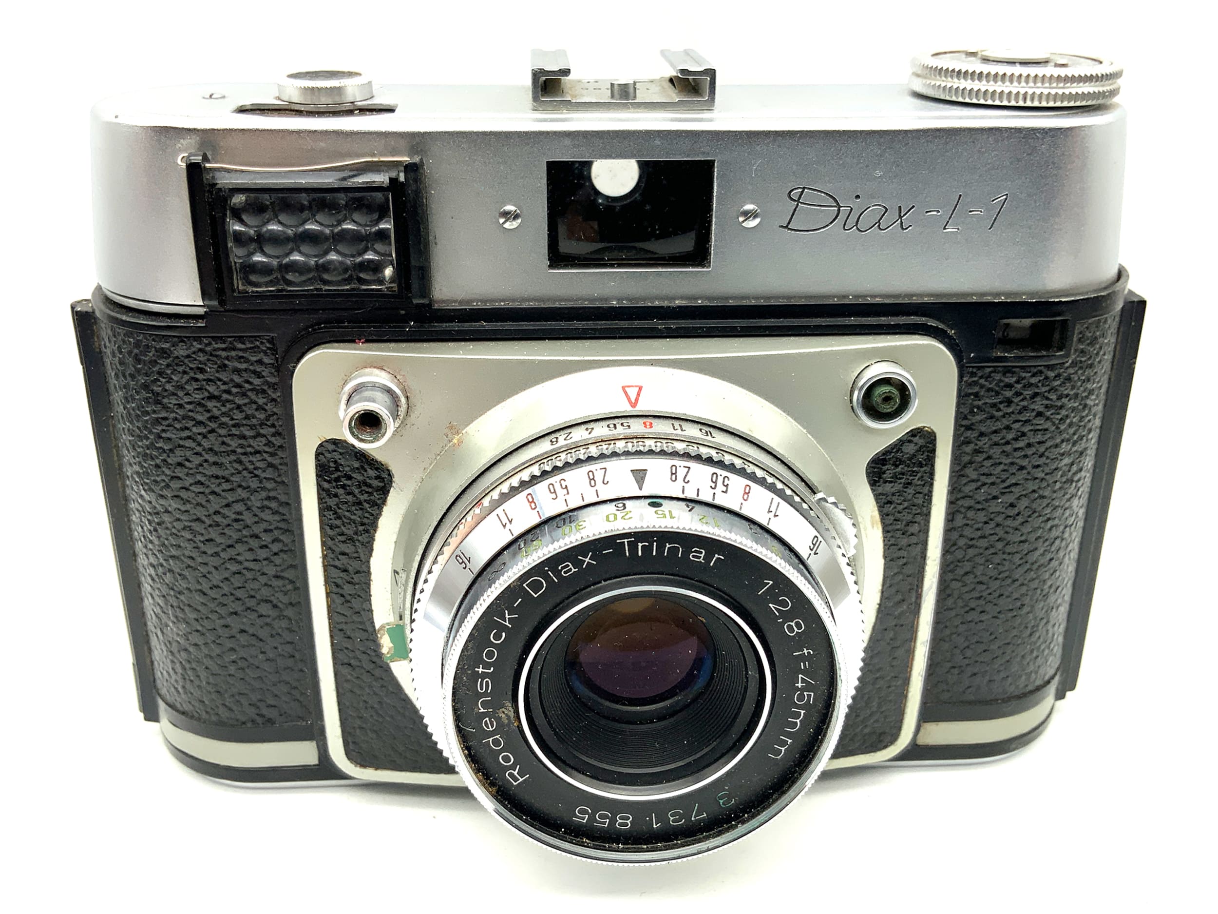 Voss Diax L-1 viewfinder camera with Trinar 1:2.8/45mm Compur-Rapid analog camera