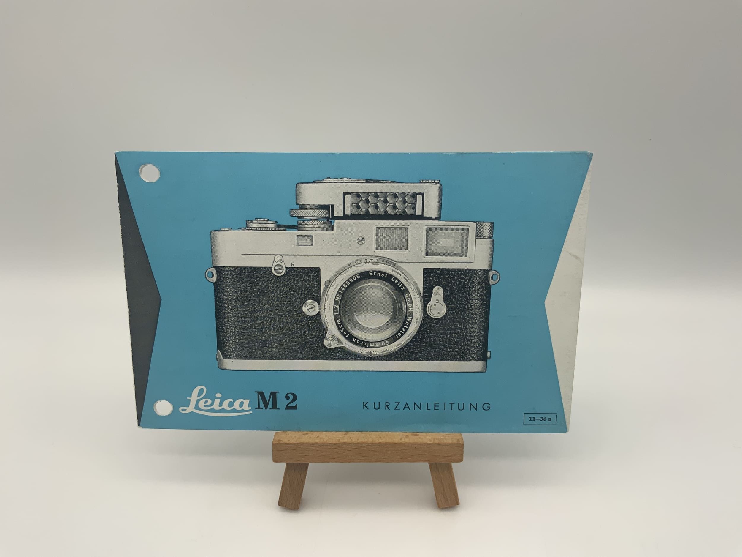 Leica M2 Quick Start Guide 11-36a User Manual German Instructions for Use