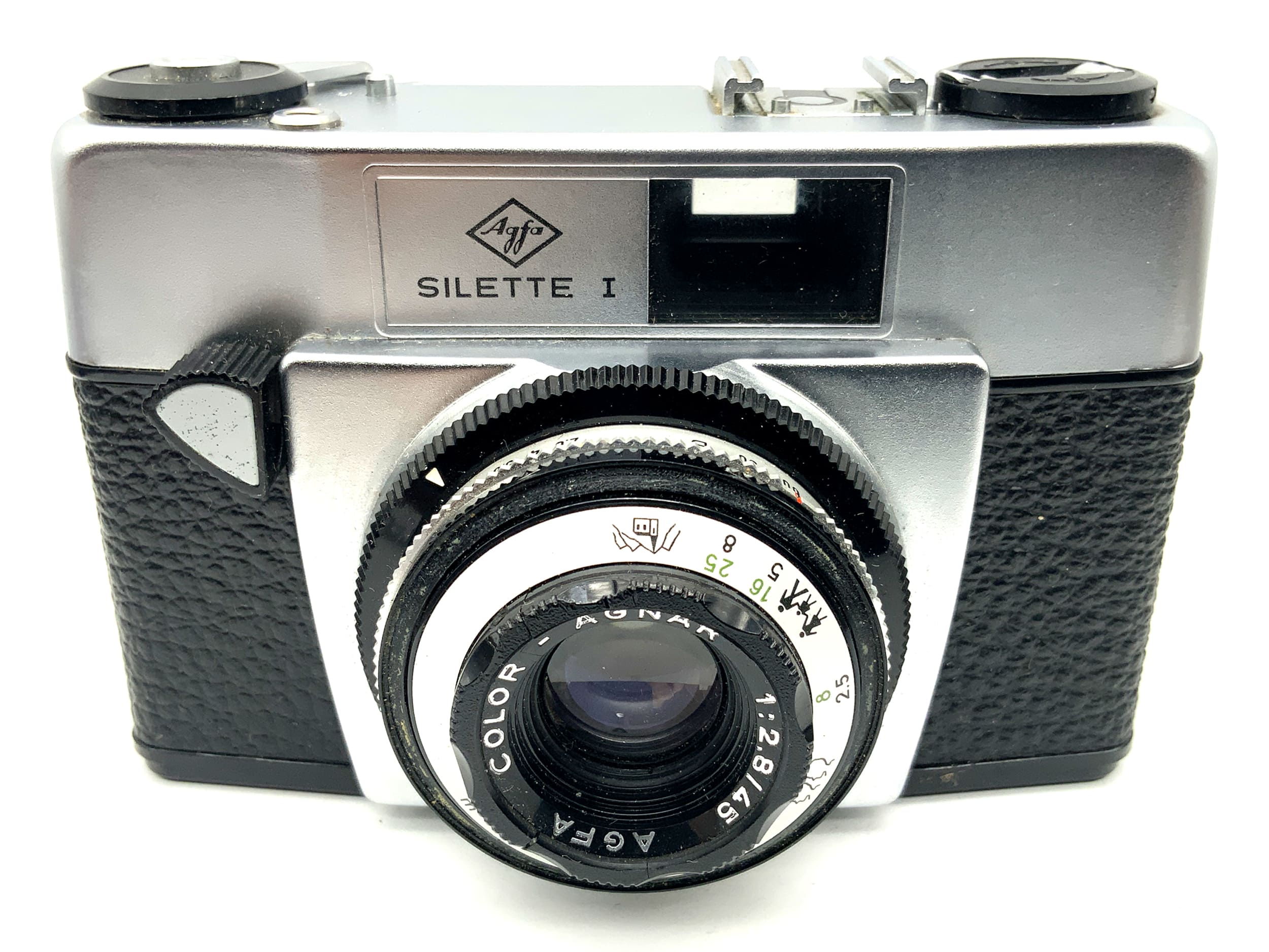 Appareil photo argentique Agfa Silette I à visée directe avec objectif Color-Agnar 1:2.8/45