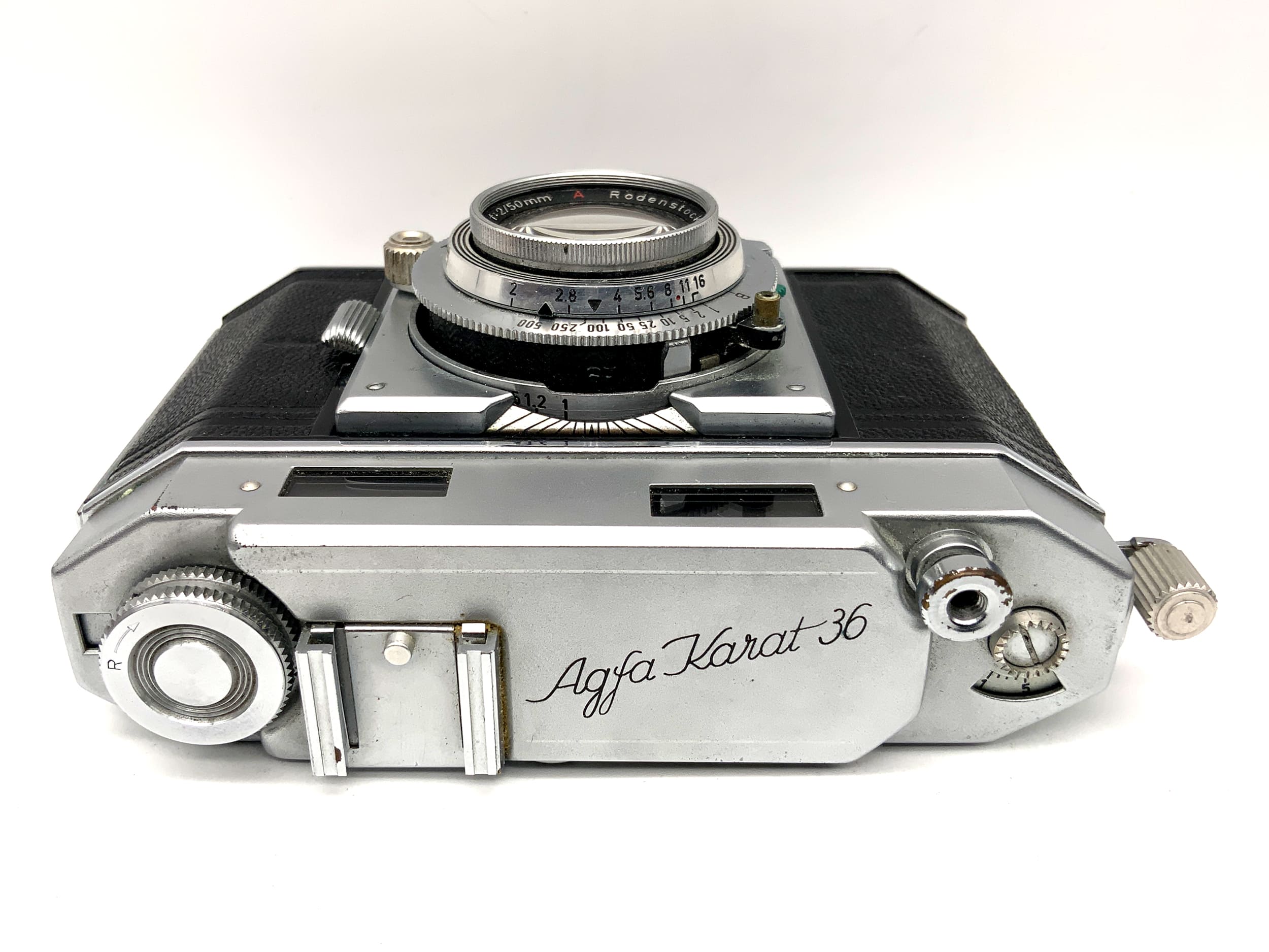 Appareil photo Agfa Karat 36 avec viseur Rodenstock Karat-Heligon f:2/ 50mm A Synchro Compur