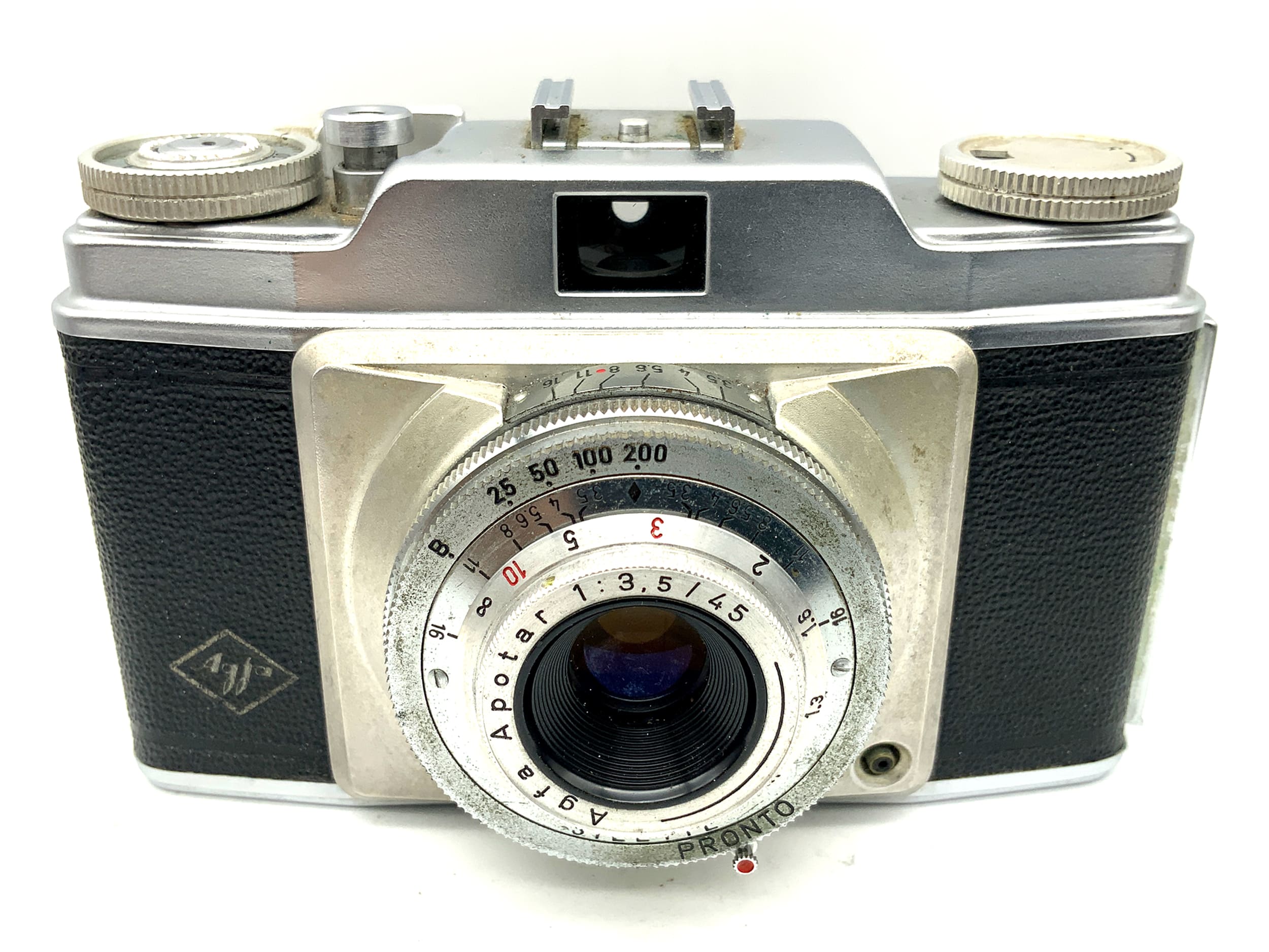 Appareil photo Agfa Silette à viseur avec objectif Apotar 1:3.5/45 Pronto, appareil photo compact analogique