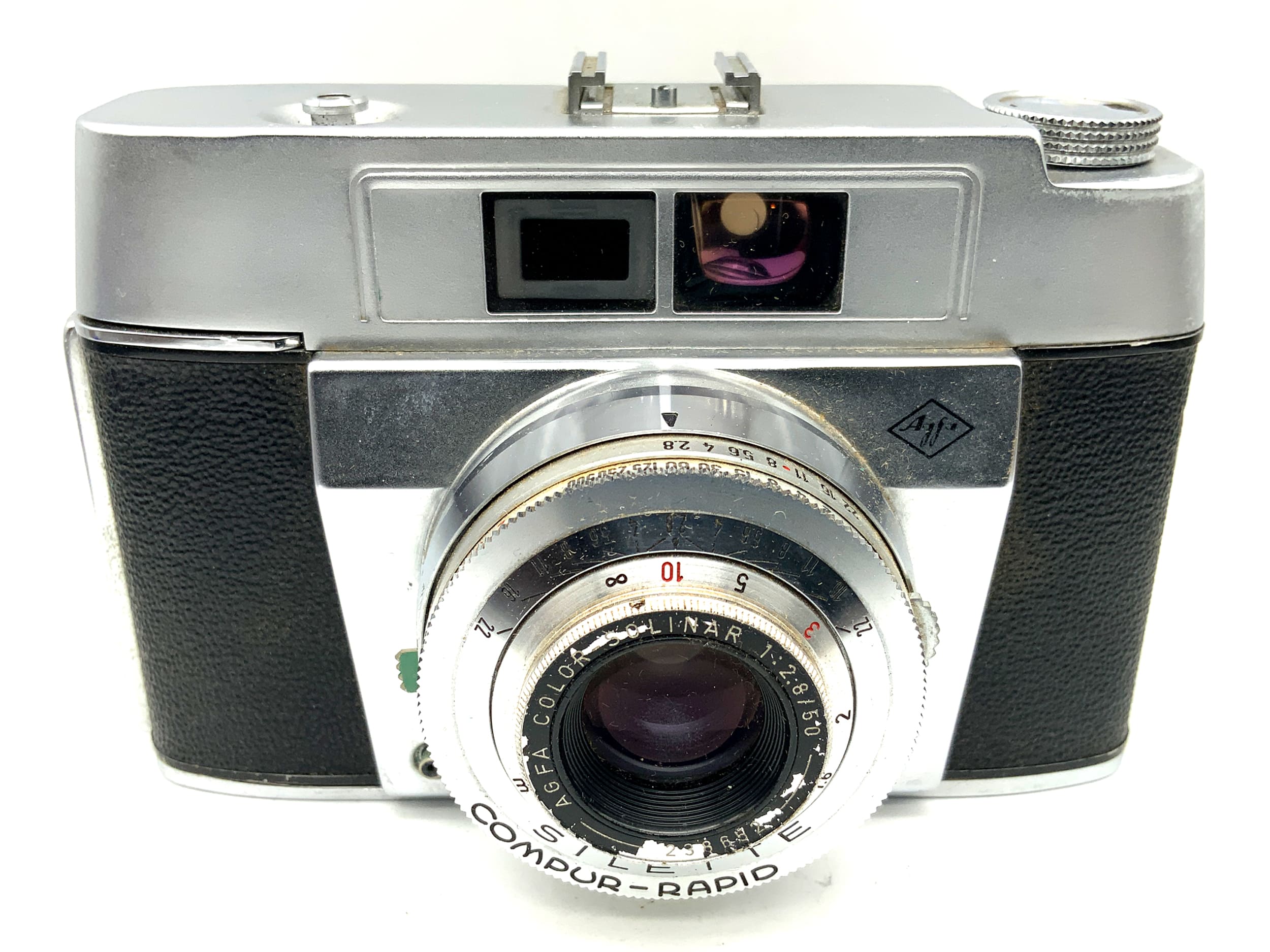 Agfa Silette viewfinder camera with Color-Solinar 1:2.8/50 Compur-Rapid analog camera