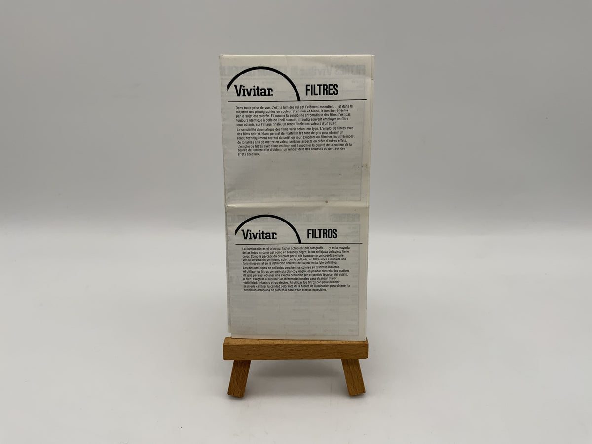 Vivitar Filter Instructions for Use (German)