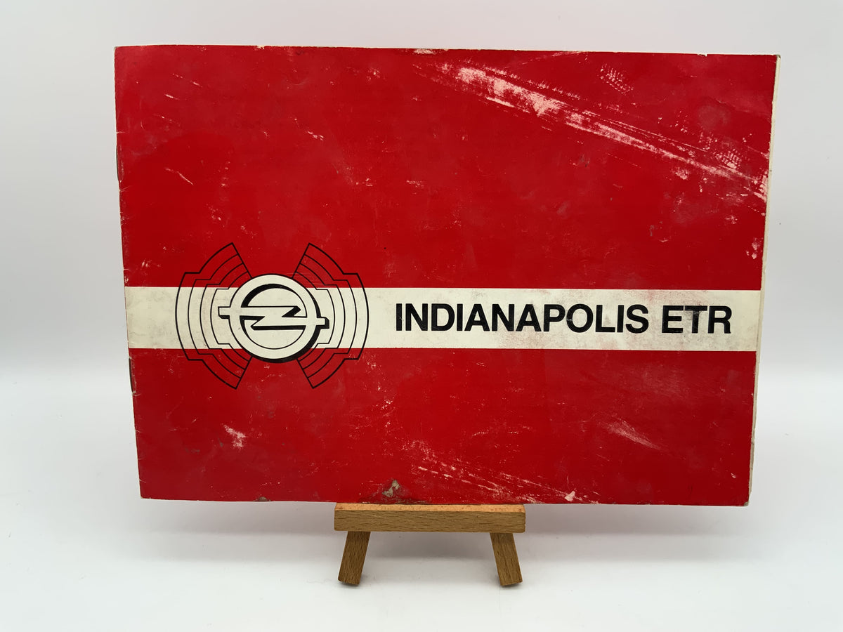 Becker Indianapolis ETR and English Instruction Manual German