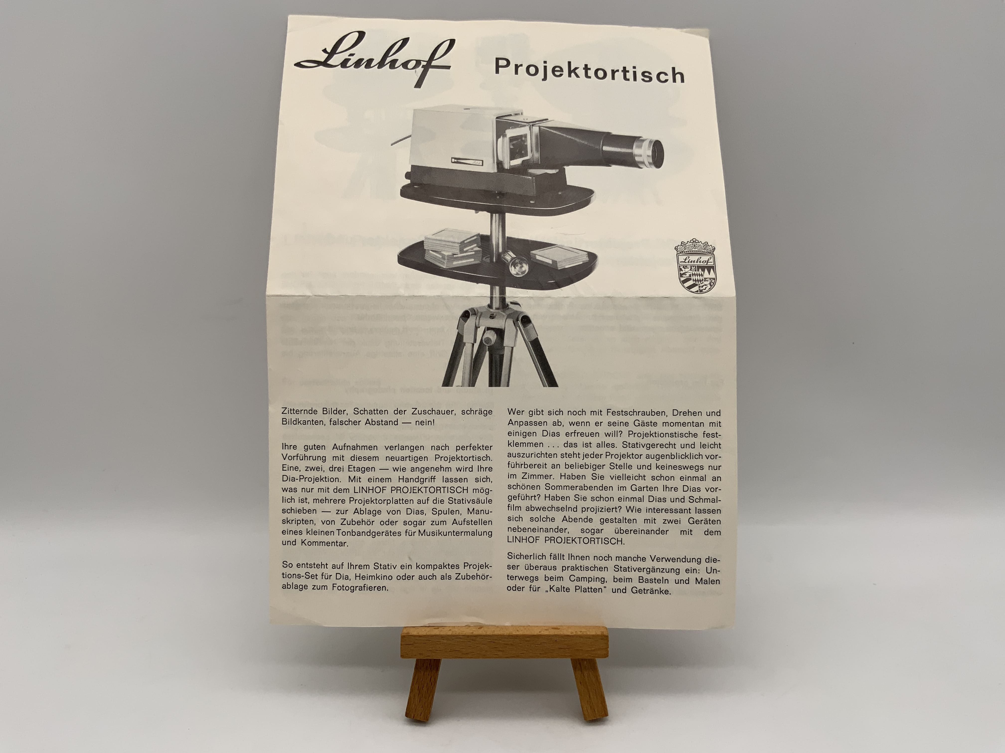 Linhof Projector User Manual Operating Instructions German