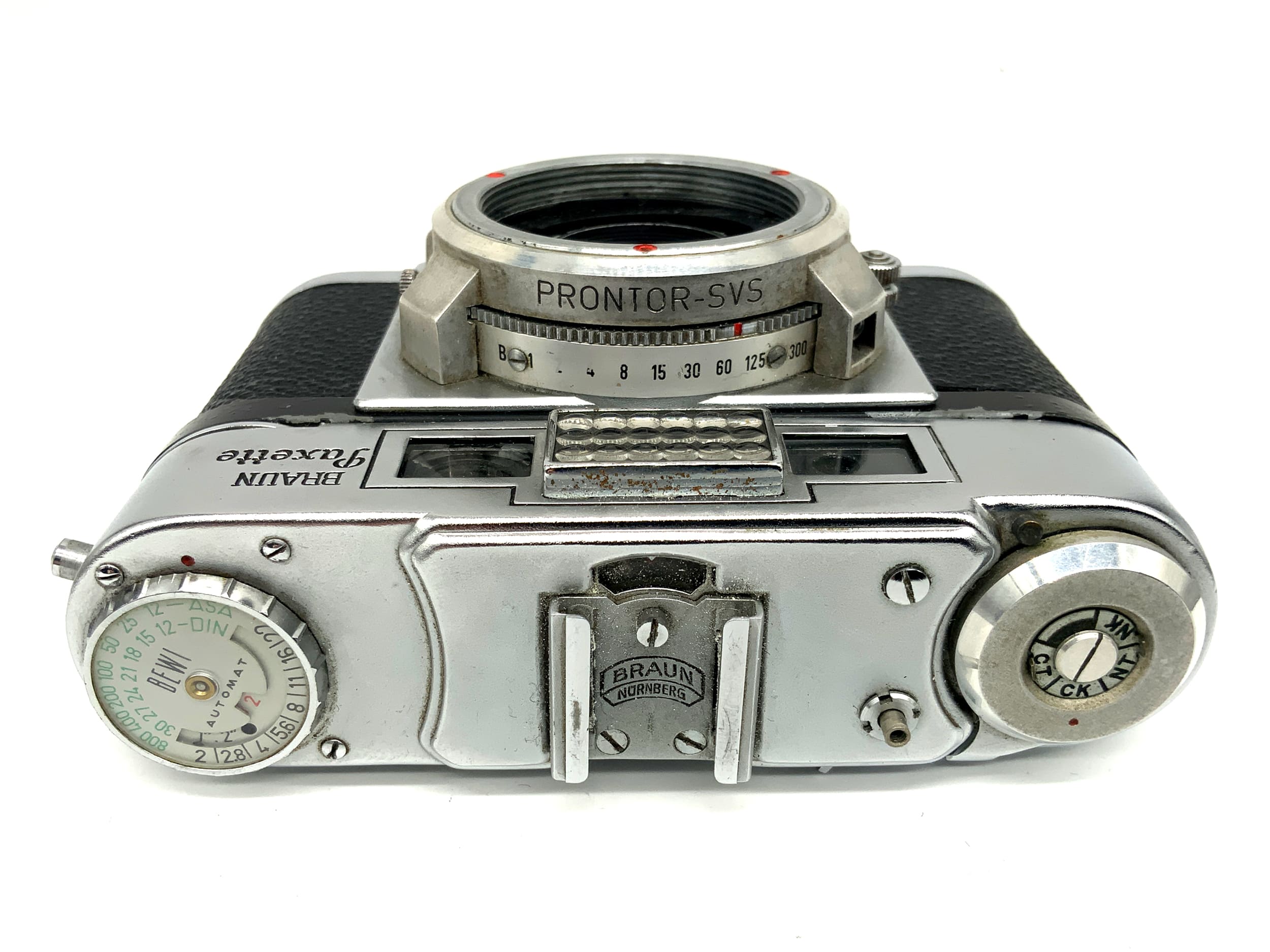 Braun Paxette Super II B Sucherkamera mit M39 Prontor-SVS Analogkamera