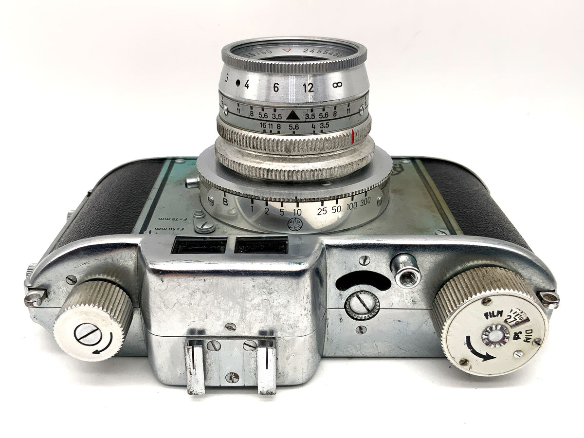 Caméra à viseur AkA Rette avec caméra analogique Schneider Kreuznach Xenar 1:3,5/50