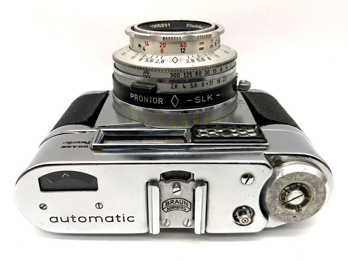 Braun Paxette automatic viewfinder camera Steinheil Cassarit 1:2.8/50mm !Light meter defective!