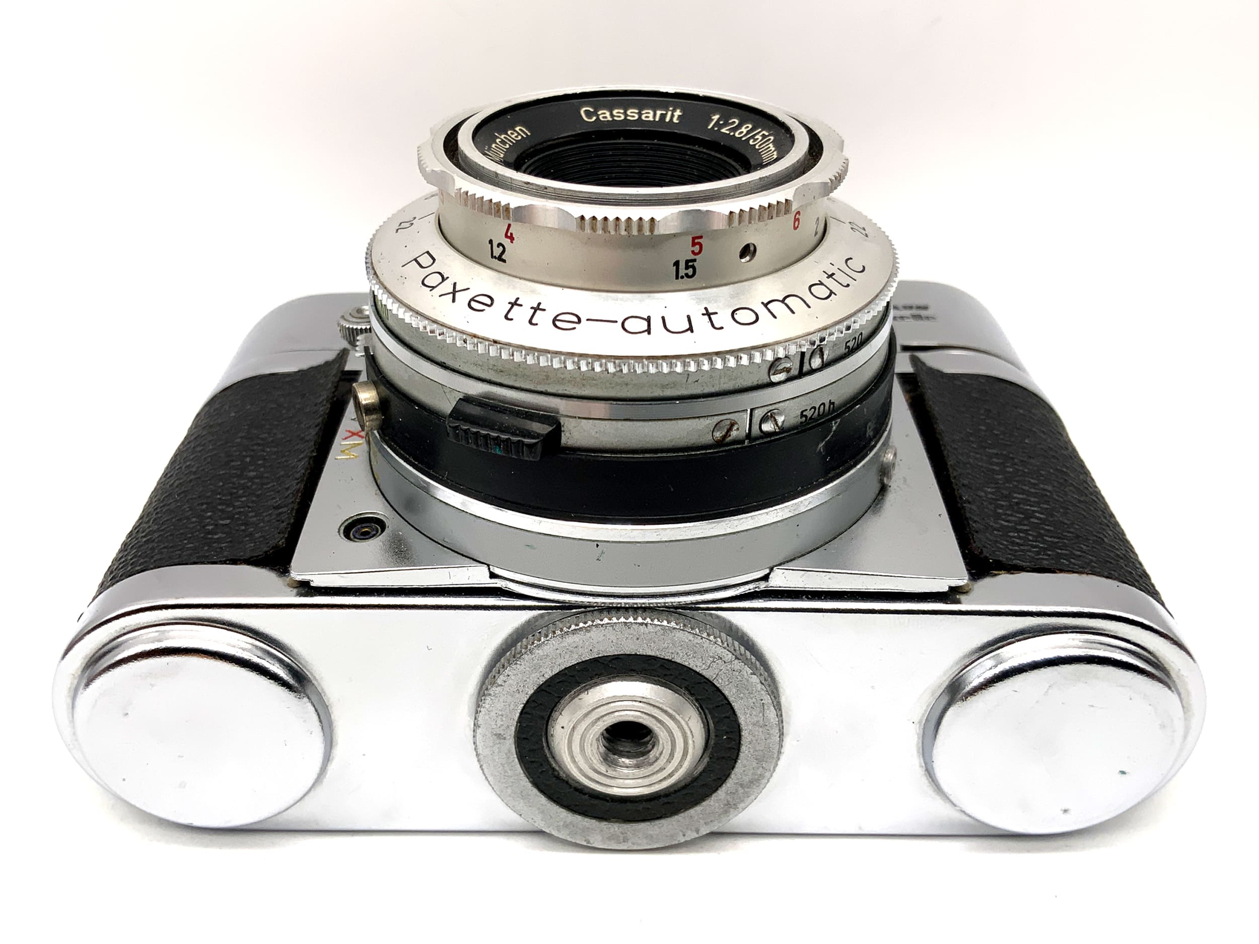 Appareil photo Braun Paxette à visée automatique Steinheil Cassarit 1:2.8/50mm ! Cellule photoélectrique défectueuse !