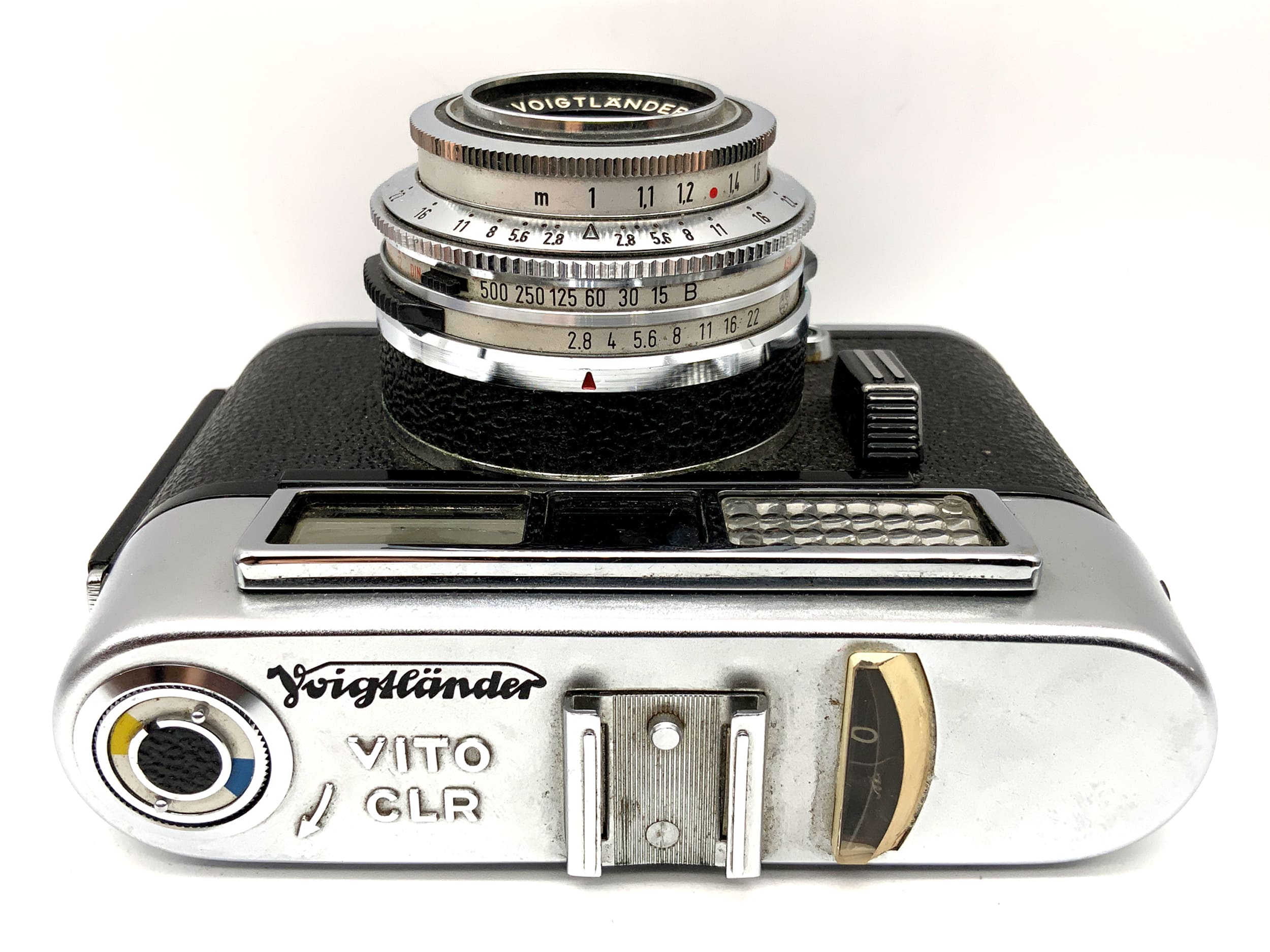 Voigtländer Vito CLR with Color-Skopar 1:2.8/50 Prontor 500 LK !Light indicator defective!