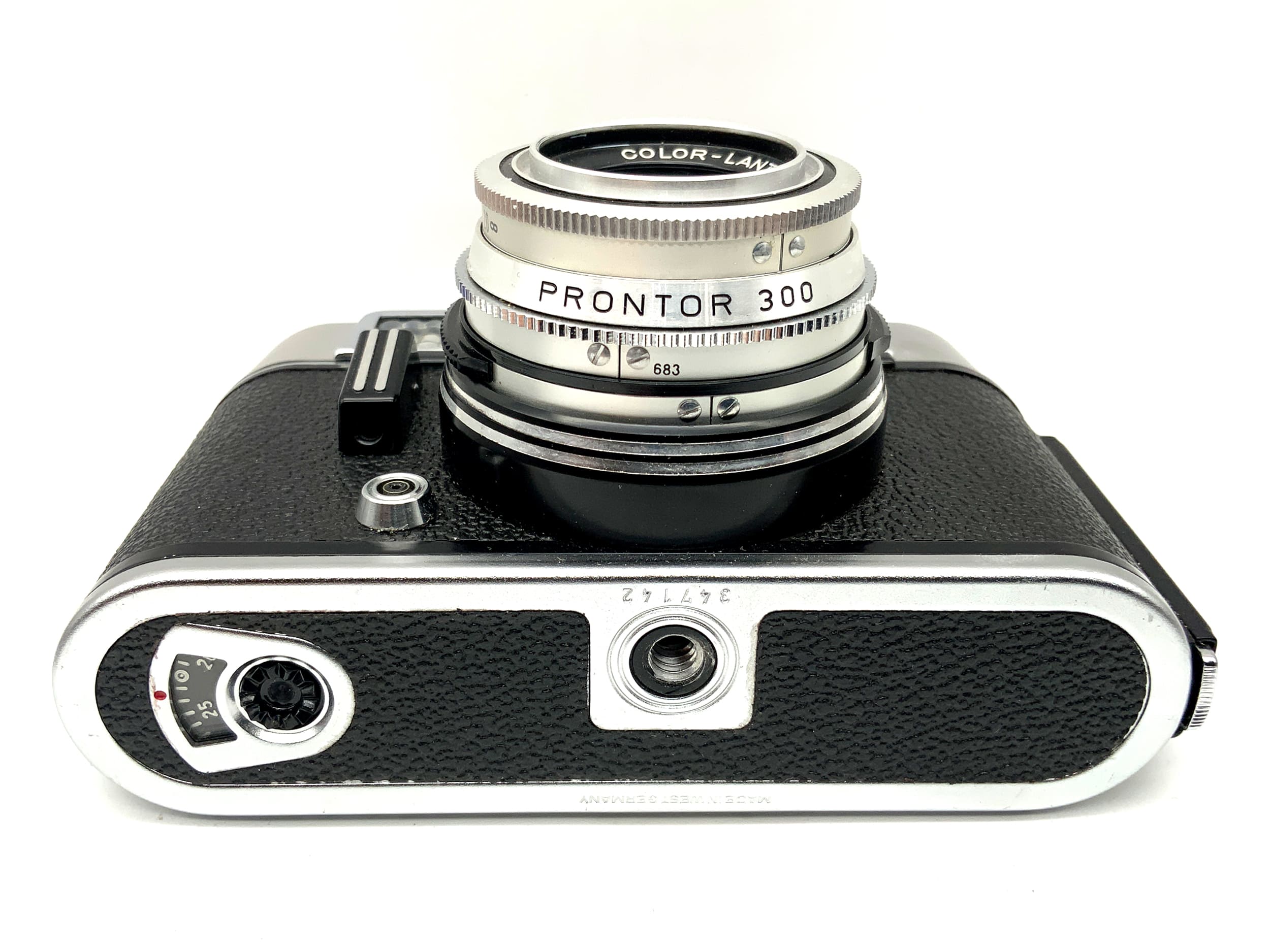 Voigtländer Vitoret DR avec Color-Lanthar 2.8/50 Prontor 300 ! Indicateur lumineux défectueux !