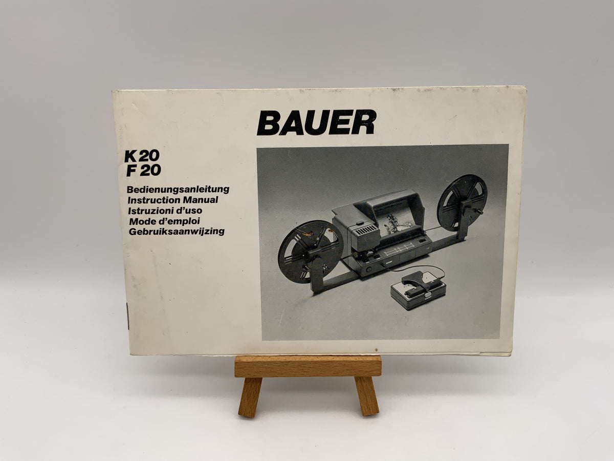 Bauer K20 / F20 User Manual Operating Instructions German