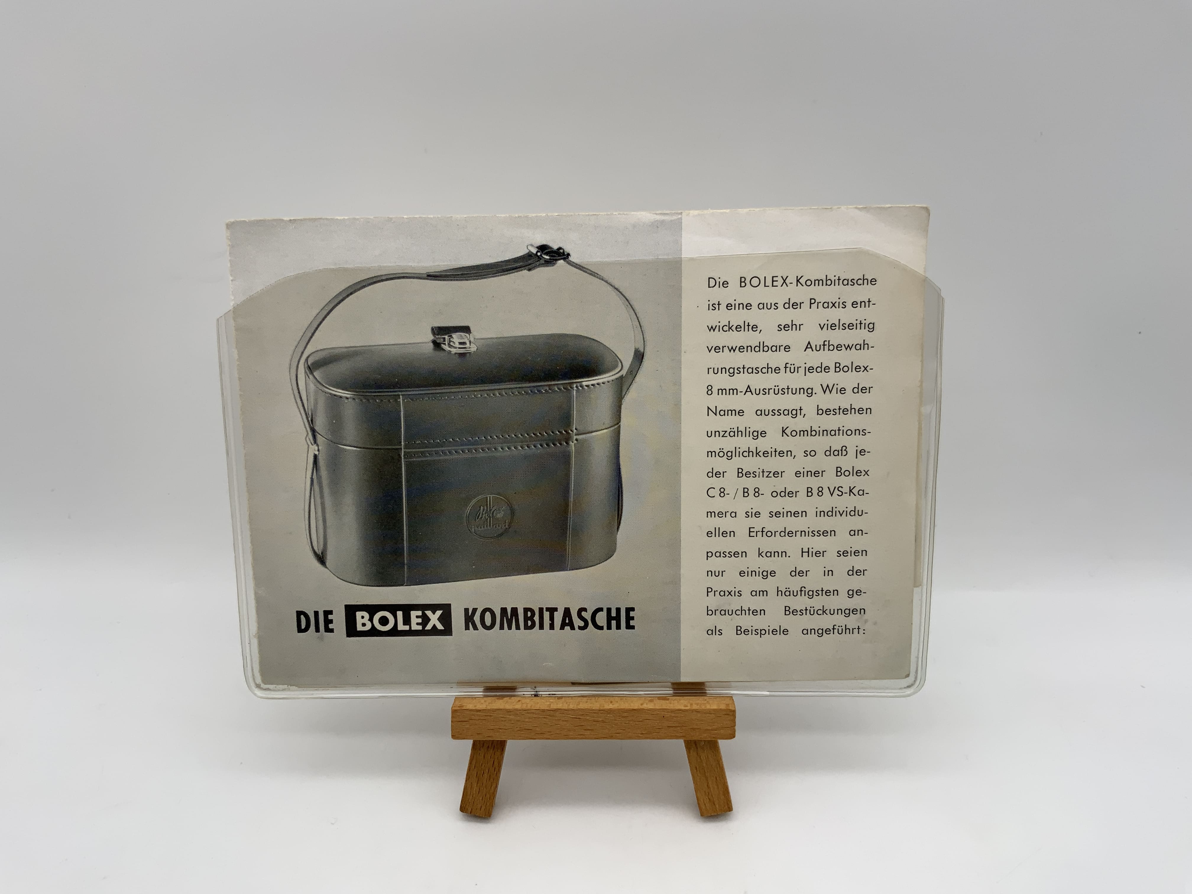 Bolex Sac combiné - Instructions d'utilisation - Manuel d'utilisation (allemand)