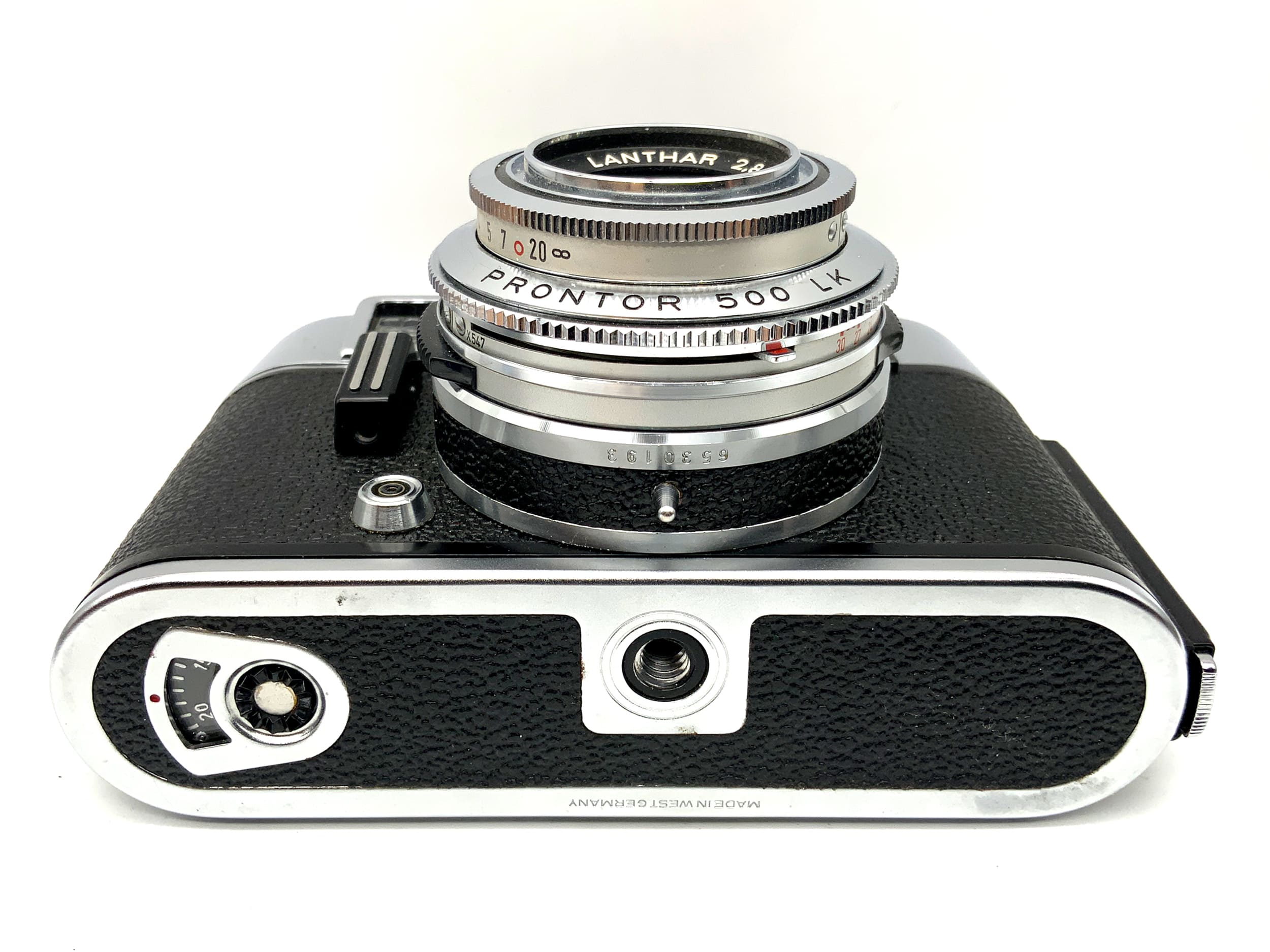 Appareil photo à viseur Voigtländer Vito CLR avec posemètre Lanthar 2.8/50 Prontor 500 LK défectueux !