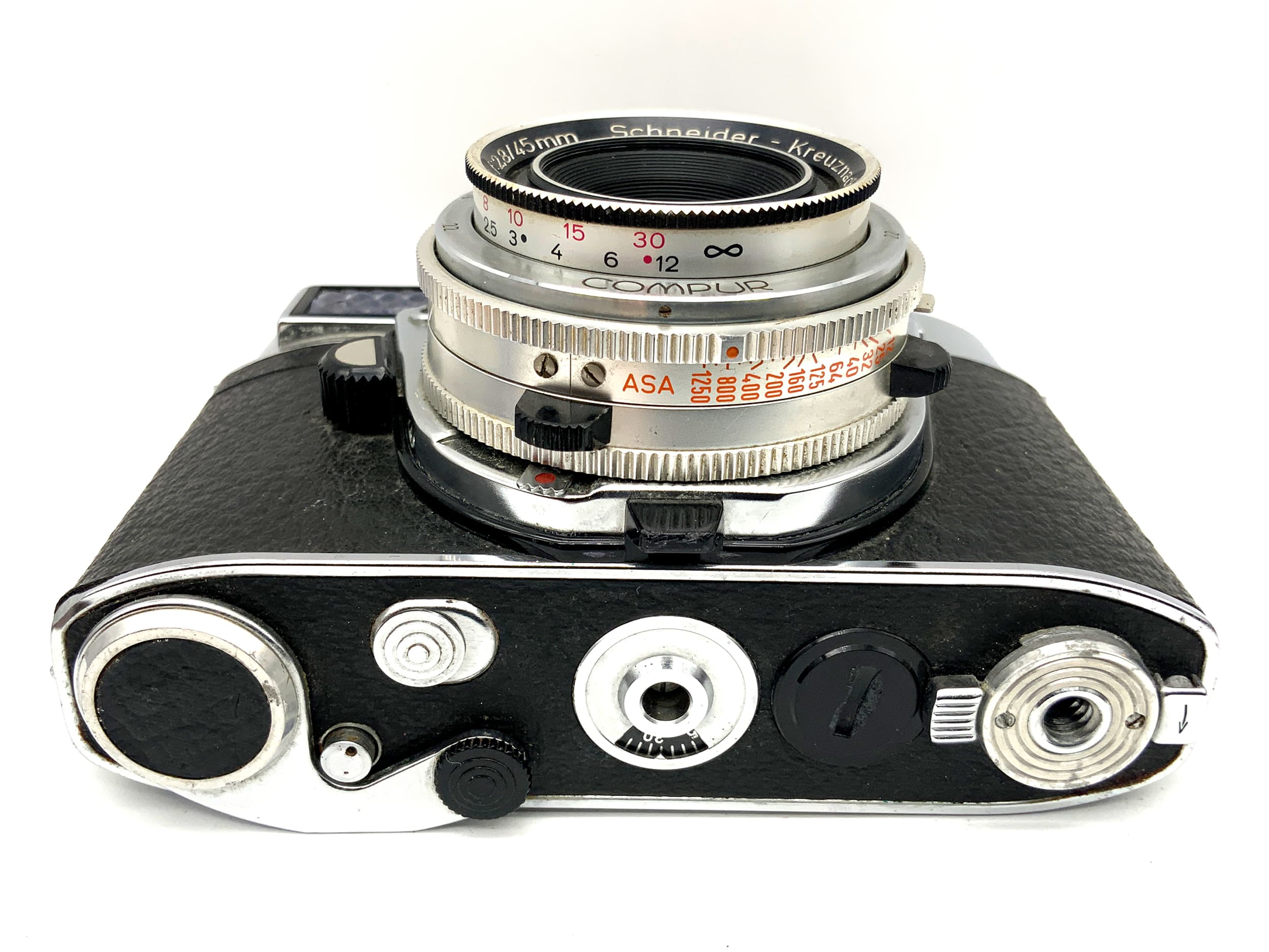 Appareil photo télémétrique Kodak Retina II F avec objectif Retina Xenar 1:2.8/45mm Compur ! Cellule de pose défectueuse !
