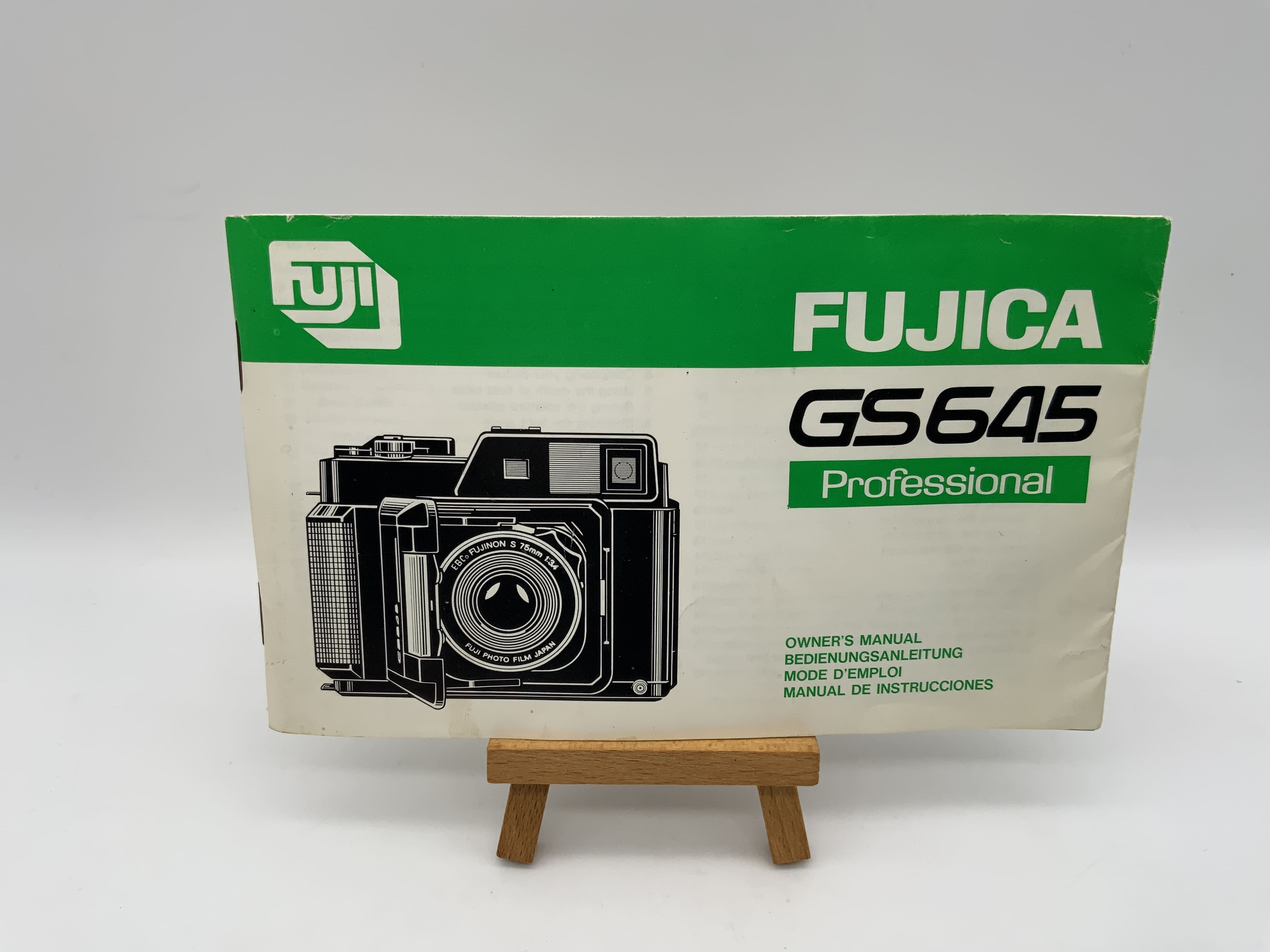 Manuel d'utilisation professionnel Fujica GS 645 (allemand)